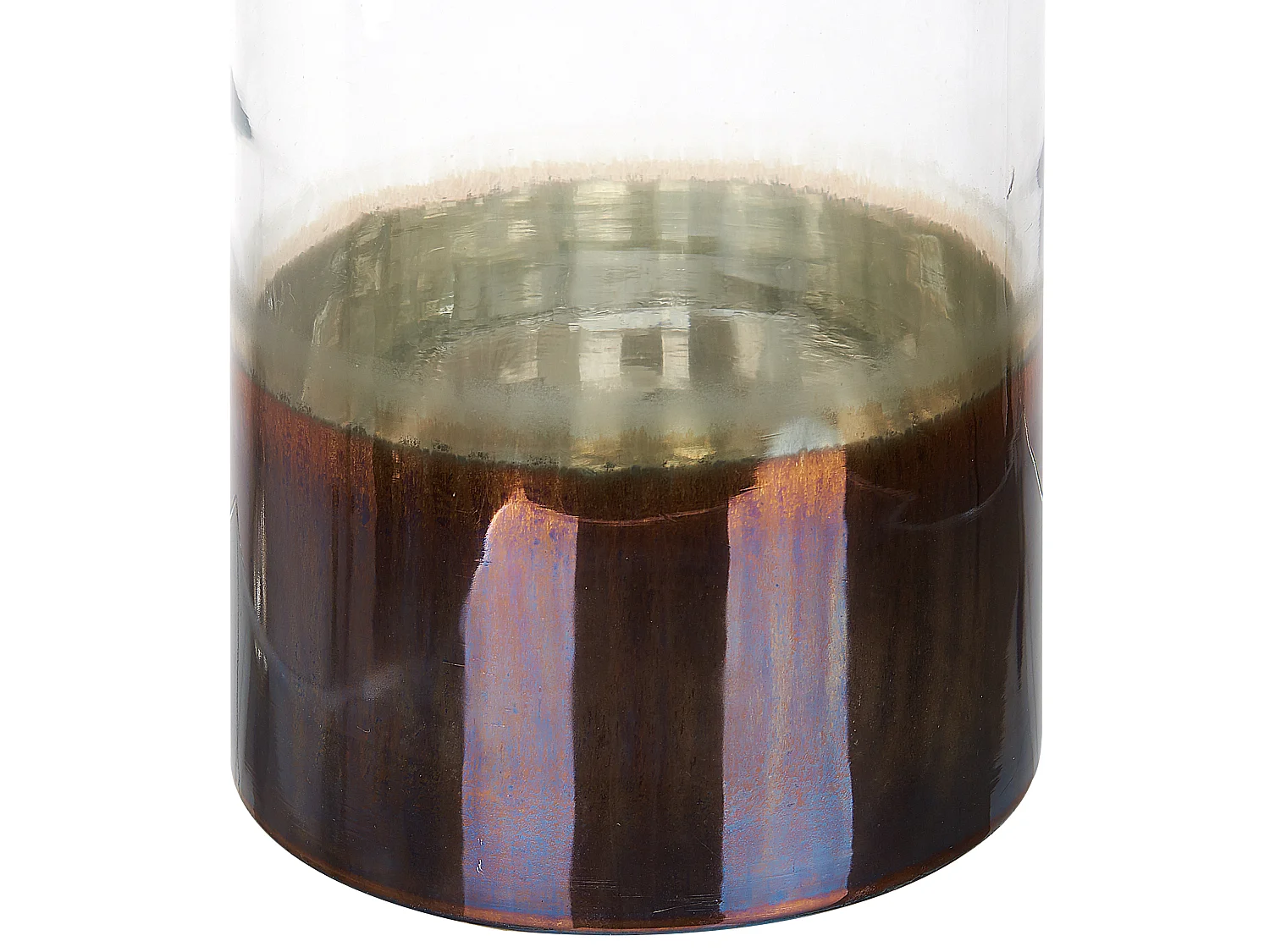 Vase à fleurs BHATURE Verre 30 cm Multicolore