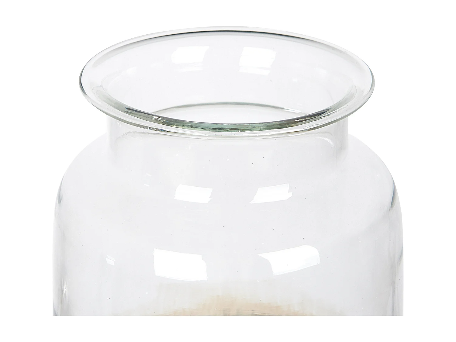 Vase à fleurs BHATURE Verre 30 cm Multicolore