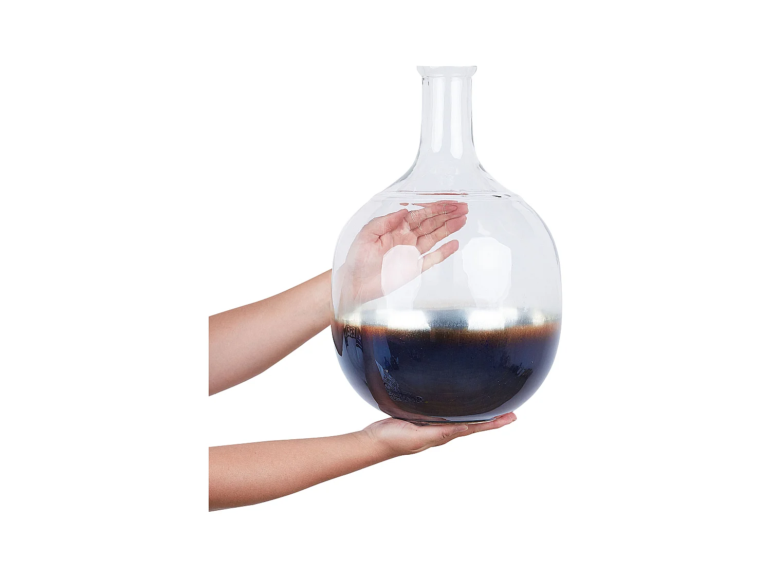 Blumenvase RAZALA Glas 40 cm Bunt