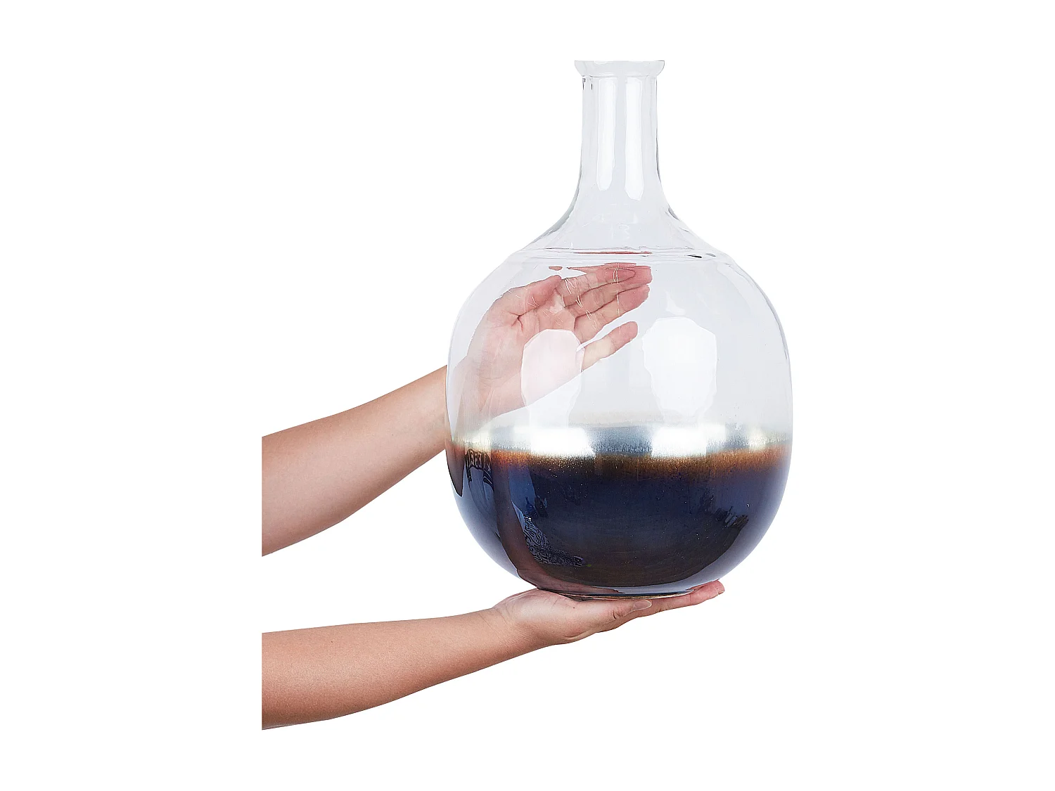 Blumenvase RAZALA Glas 40 cm Bunt