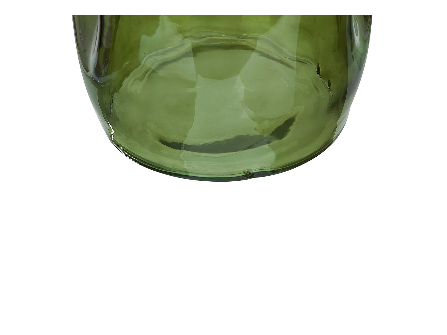 Blumenvase Glas grün 35 cm Tischdeko Ballonvase Flaschenvase Modern Boho Kerala