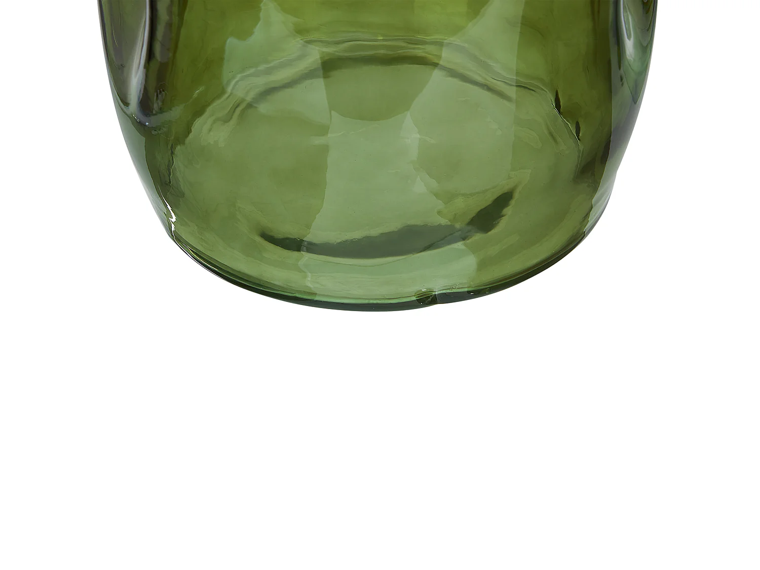 Jarrón para flores KERALA Vidrio 35 cm Verde oliva