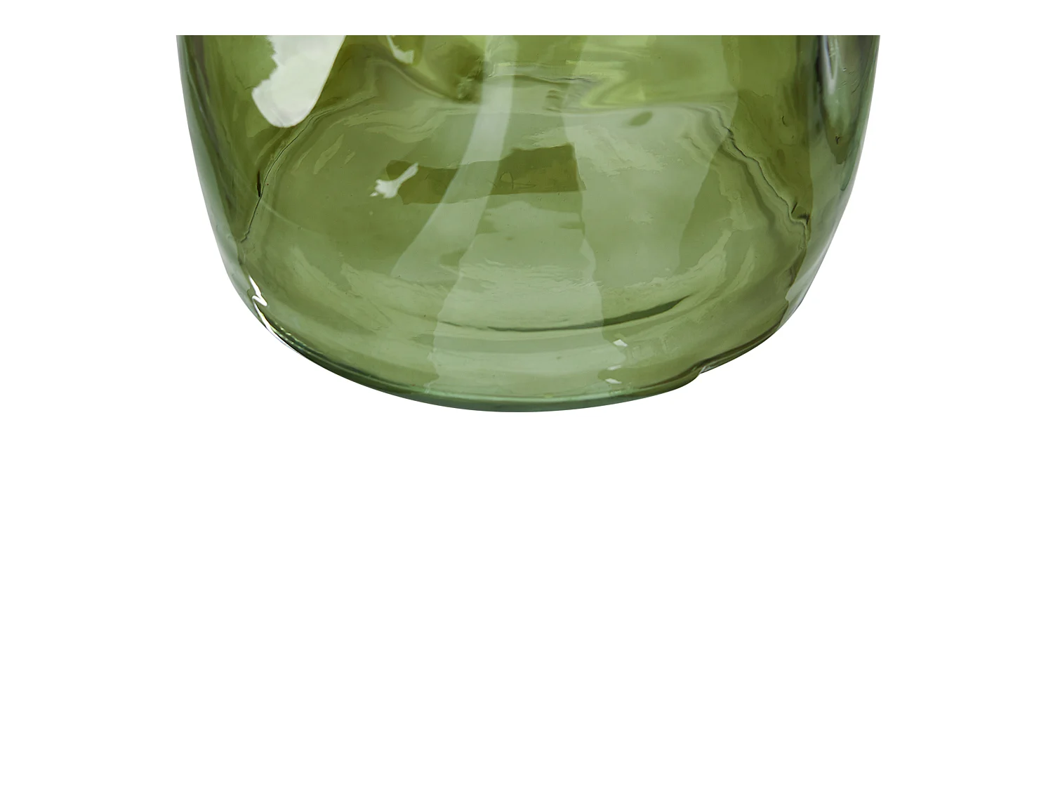 Blumenvase KERALA Glas 30 cm Olivgrün