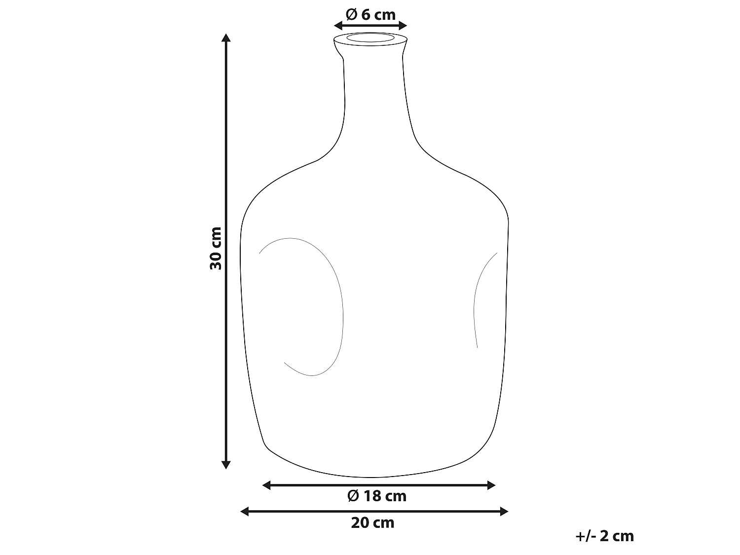 Vaso da fiori KERALA Vetro 30 cm Verde oliva