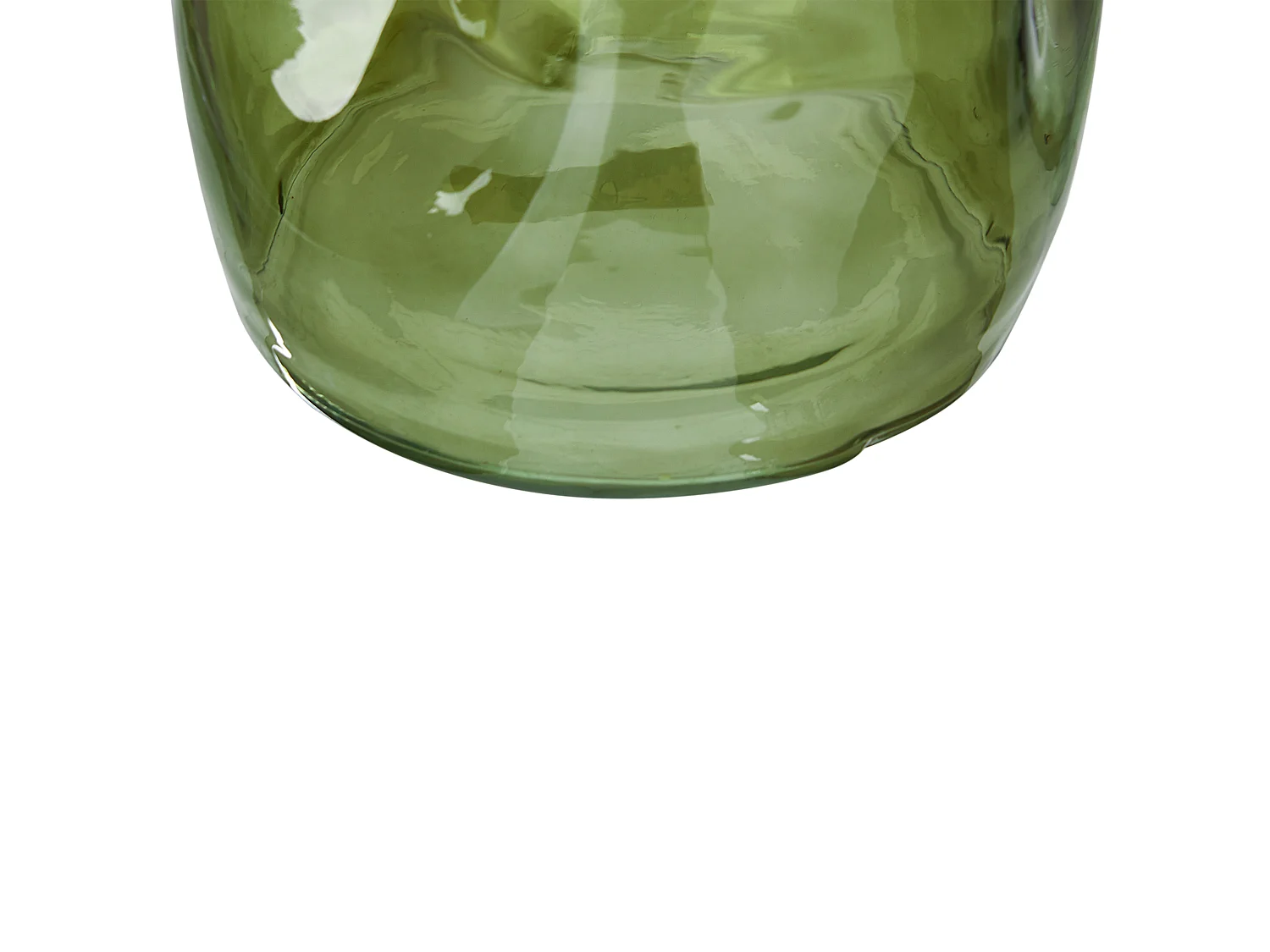 Vase à fleurs KERALA Verre 30 cm Vert olive