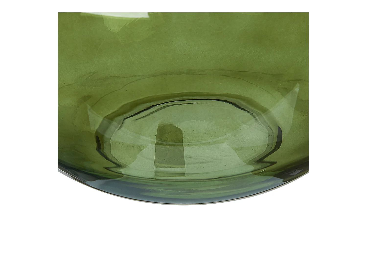 Blumenvase Glas grün 34 cm Tischdeko Ballonvase Flaschenvase Boho Modern Achaar