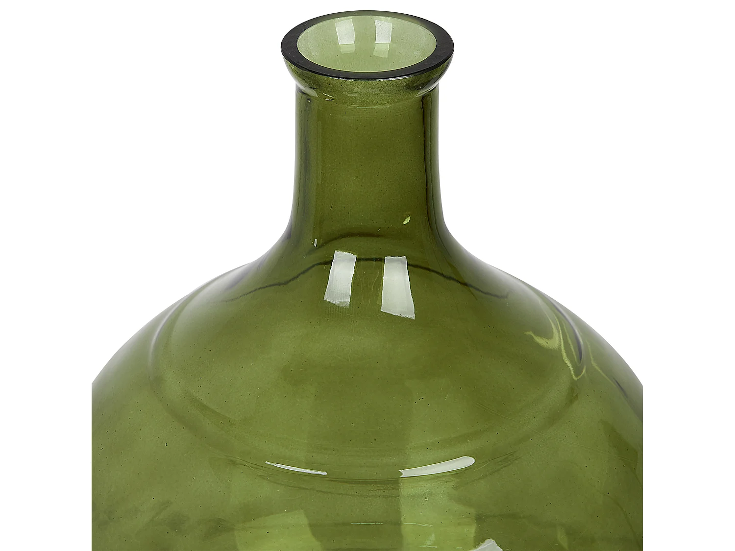 Jarrón para flores ACHAAR Vidrio 34 cm Verde oliva