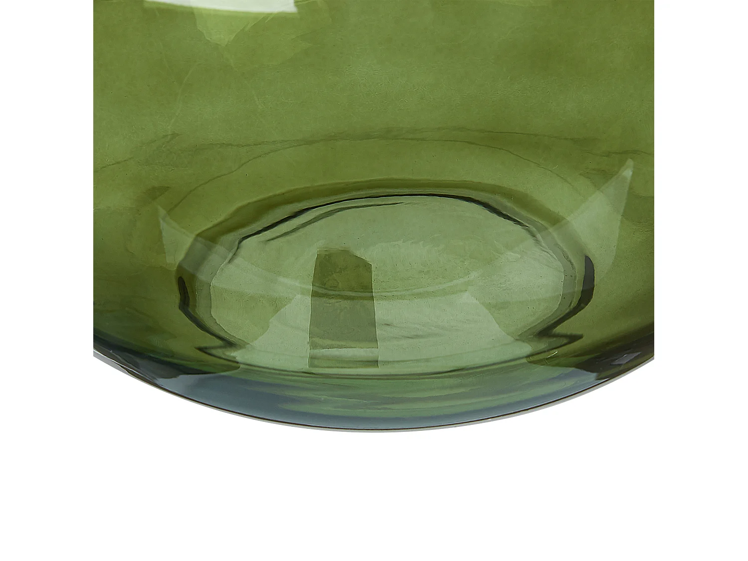 Jarrón para flores ACHAAR Vidrio 34 cm Verde oliva