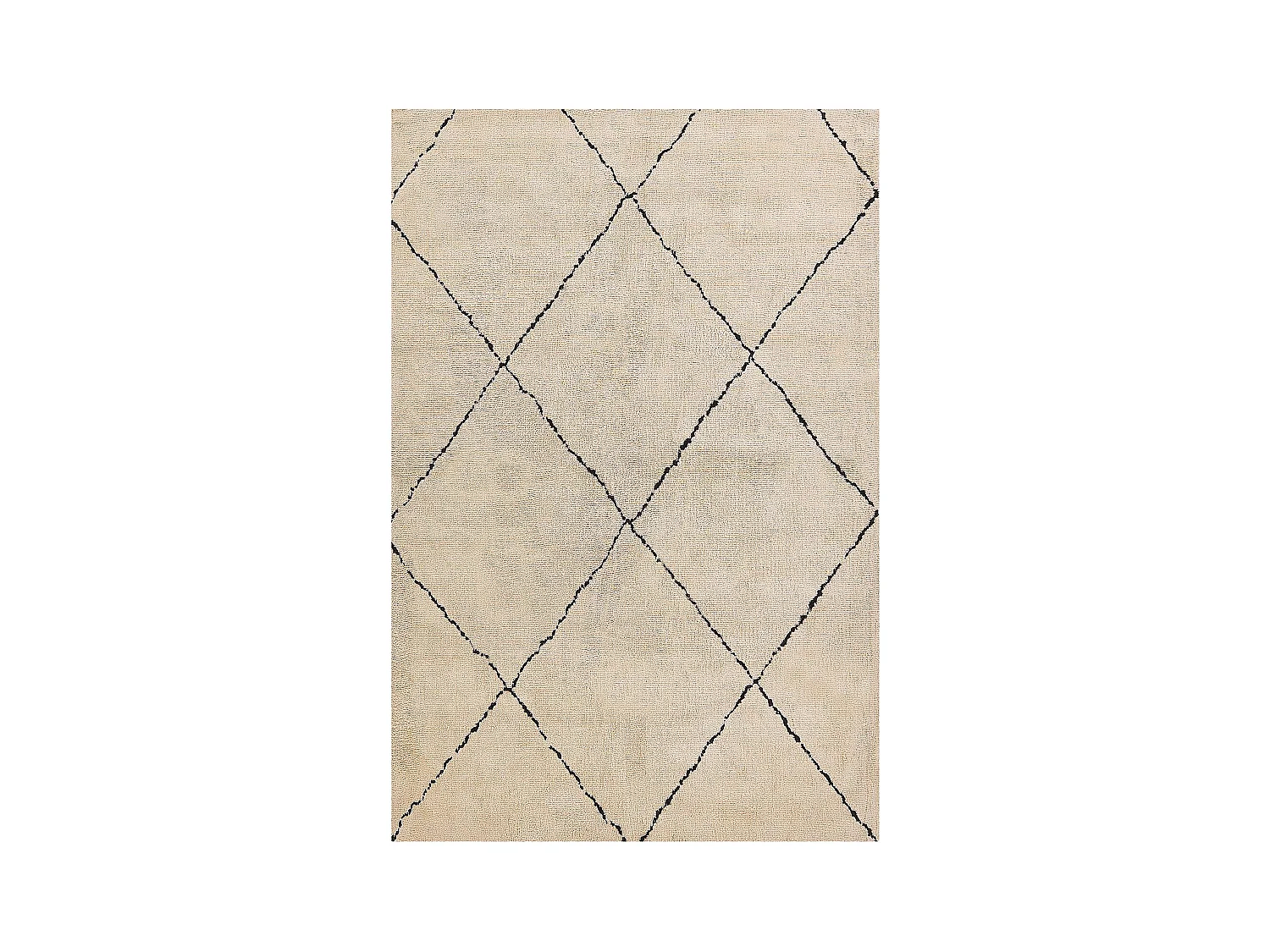 Vloerkleed beige/zwart 200 x 300 cm MUTKI