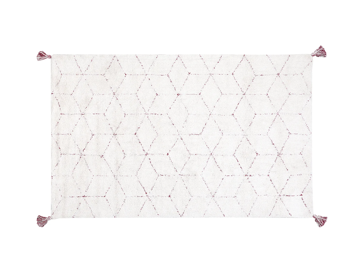 Tapis SAKARYA Blanc 140 x 200 cm Coton