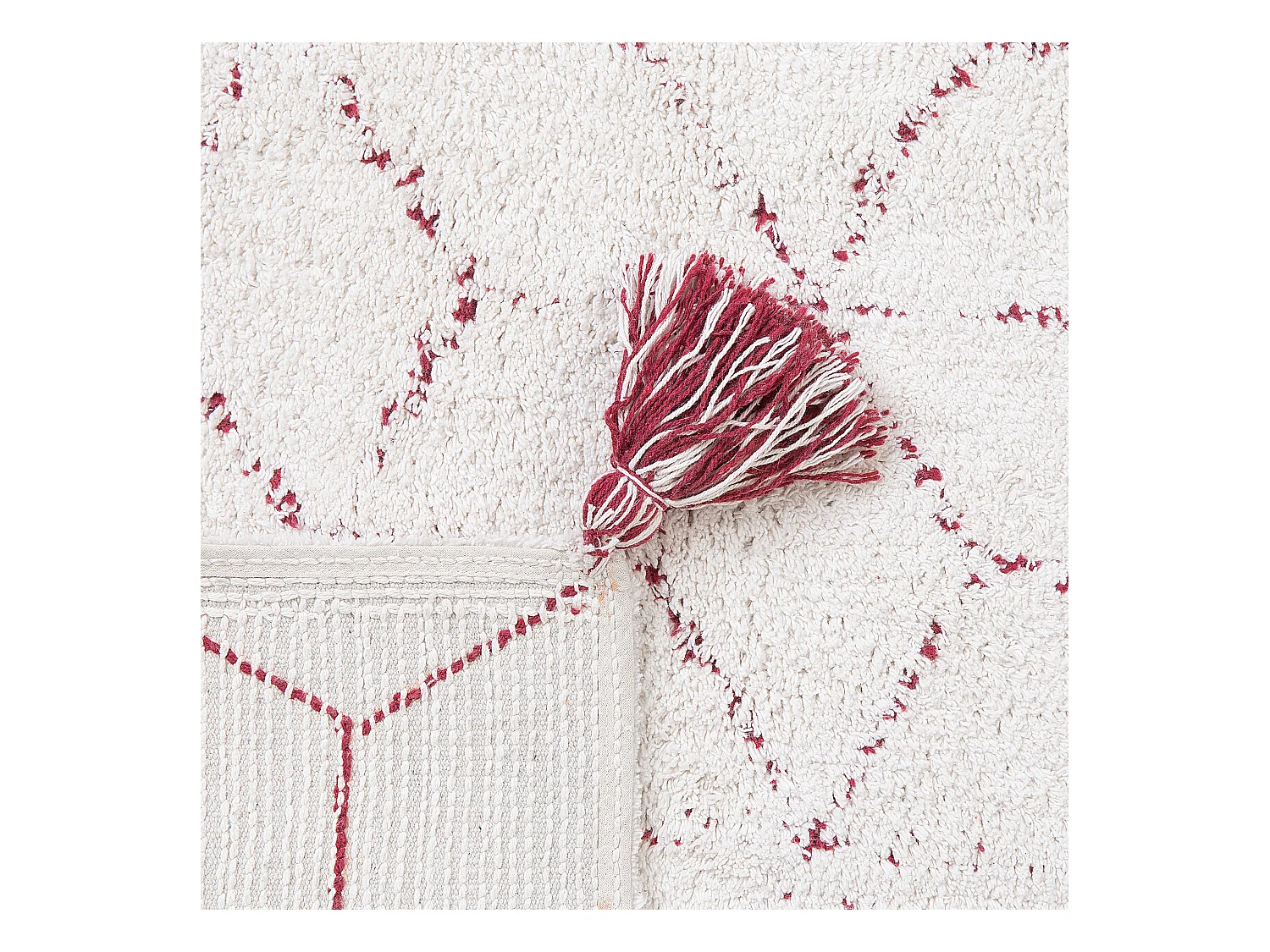 Tapis SAKARYA Blanc 140 x 200 cm Coton