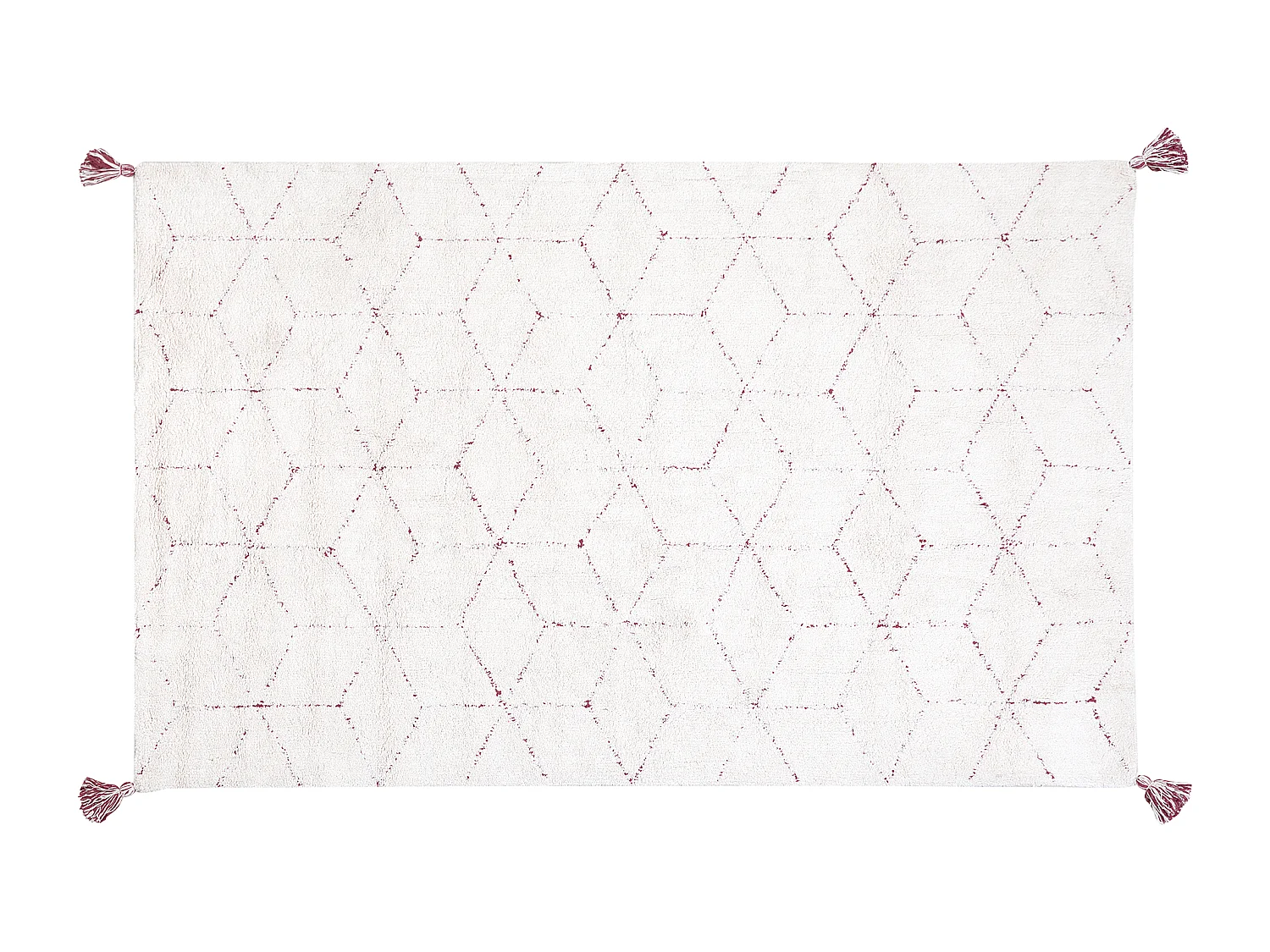 Tapis SAKARYA Blanc 140 x 200 cm Coton