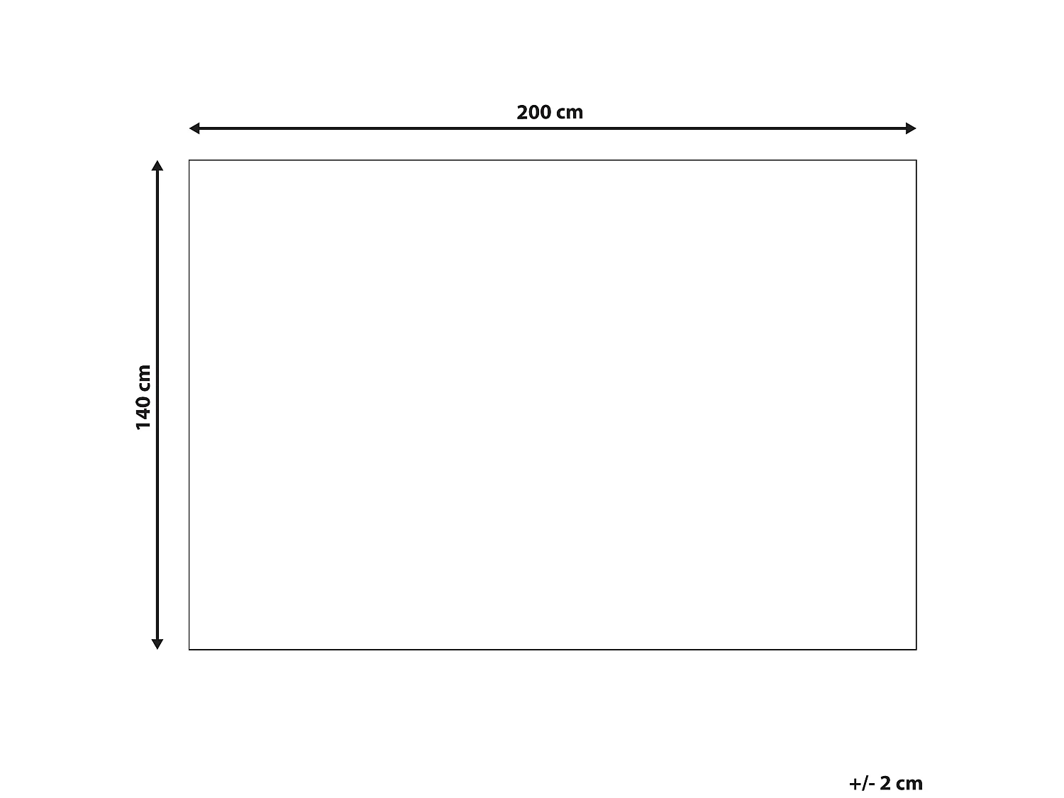 Rechteckiger Teppich im Vintage-Style 140x 200 cm Dallica
