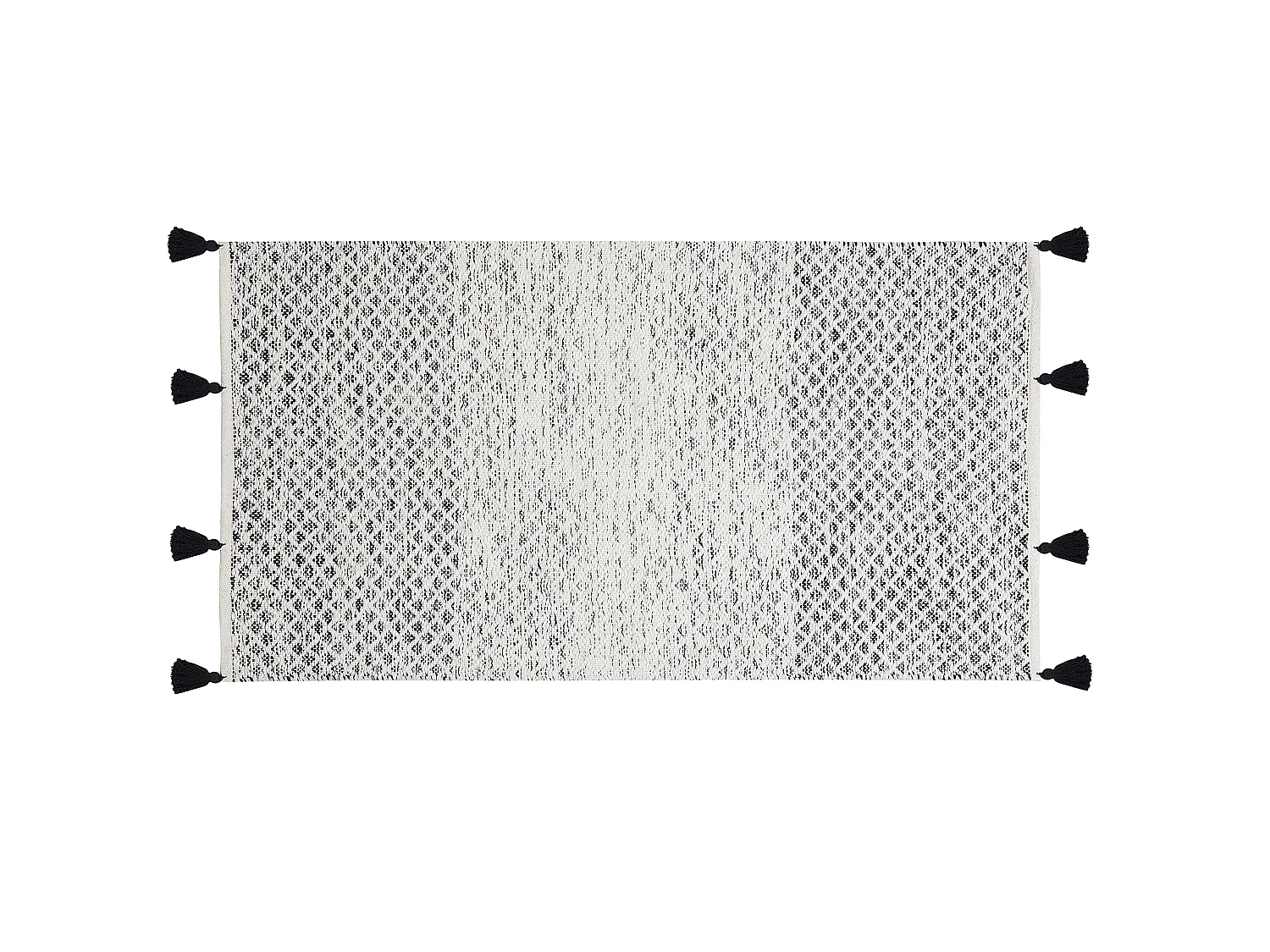 Tapete preto e branco 80 x 150 cm GEMLIK