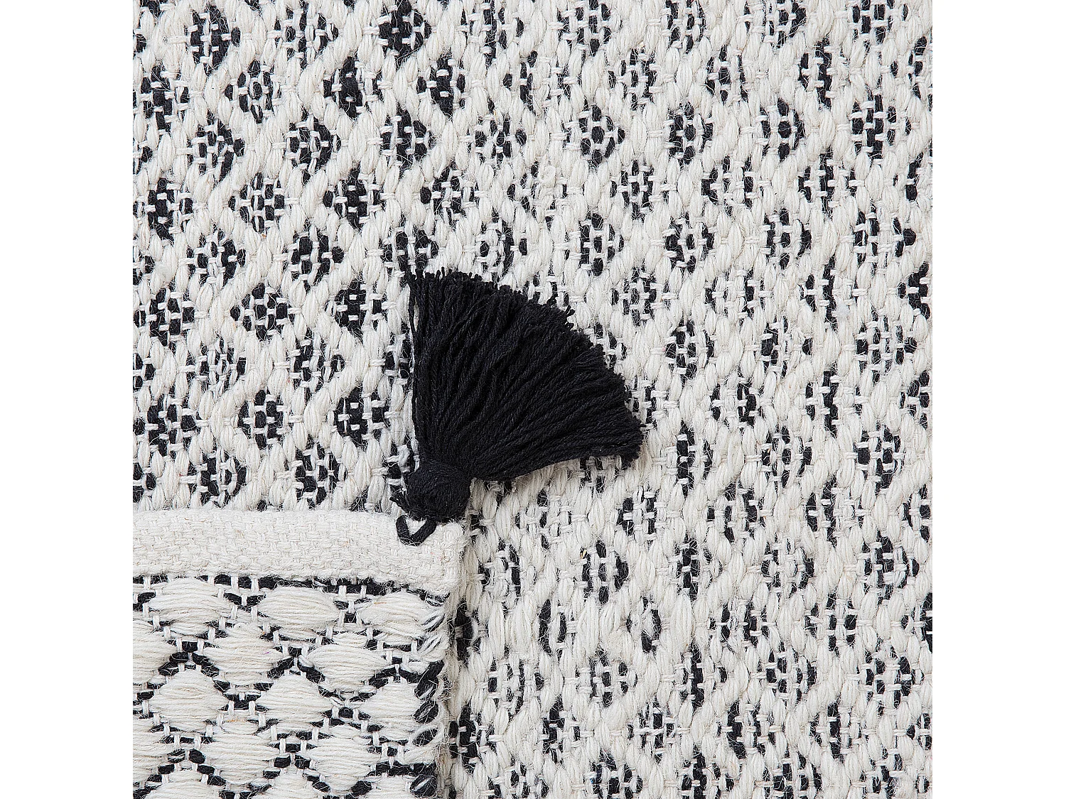 Tapete preto e branco 80 x 150 cm GEMLIK