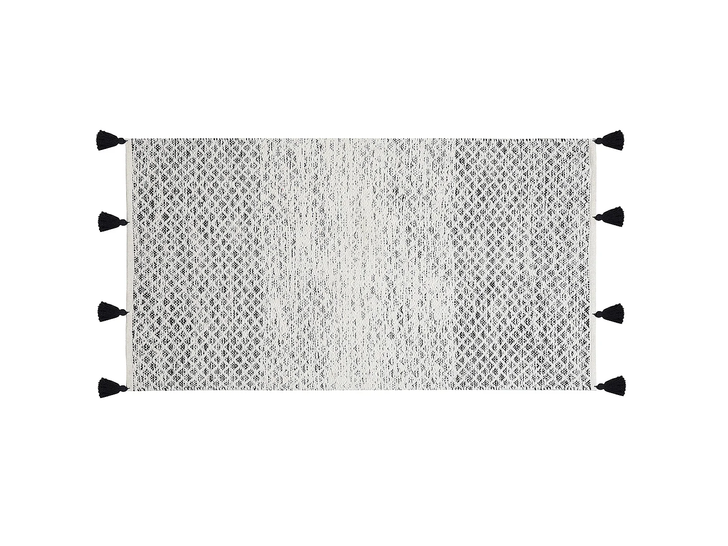 Tapete preto e branco 80 x 150 cm GEMLIK