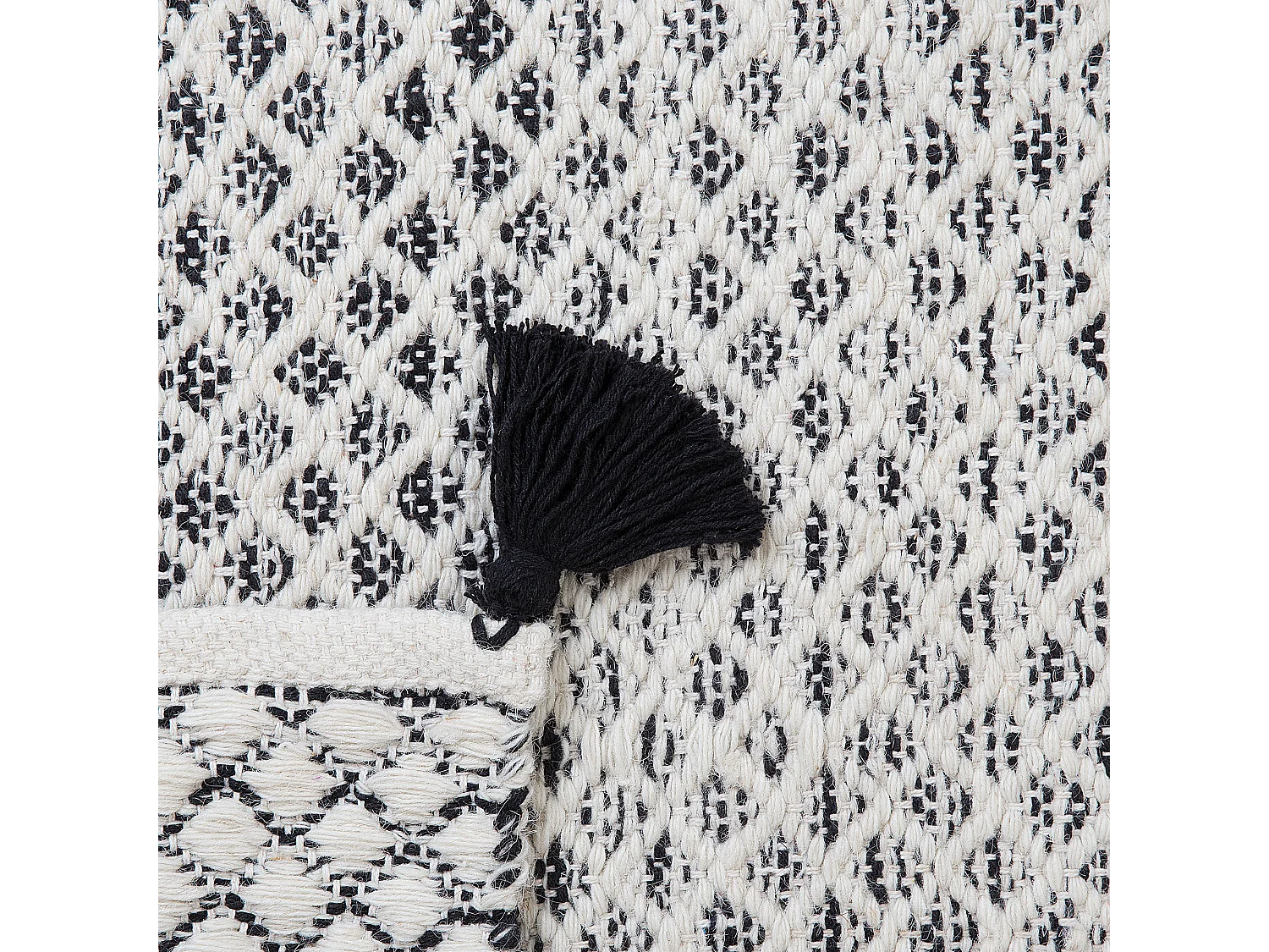 Tapete preto e branco 80 x 150 cm GEMLIK