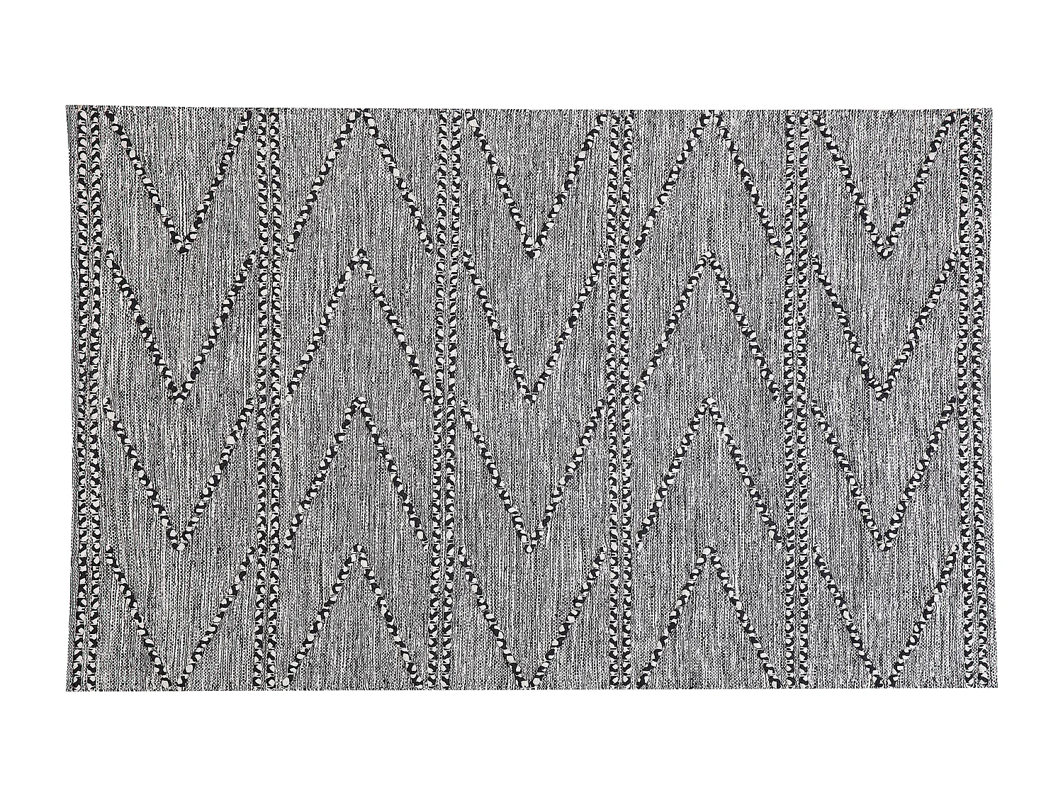 Vloerkleed katoen zwart/wit 160 x 230 cm TERMAL