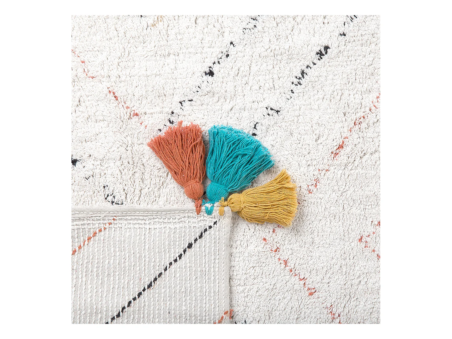 Tapis KARTAL Blanc 80 x 150 cm Coton