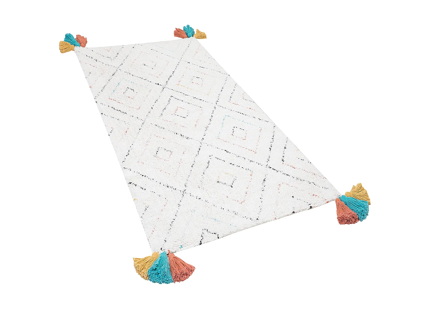 Tapis KARTAL Blanc 80 x 150 cm Coton