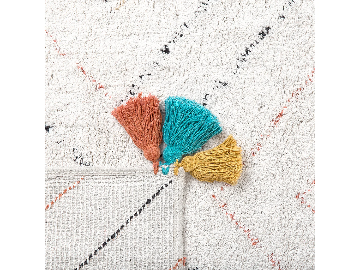 Tapis KARTAL Blanc 80 x 150 cm Coton