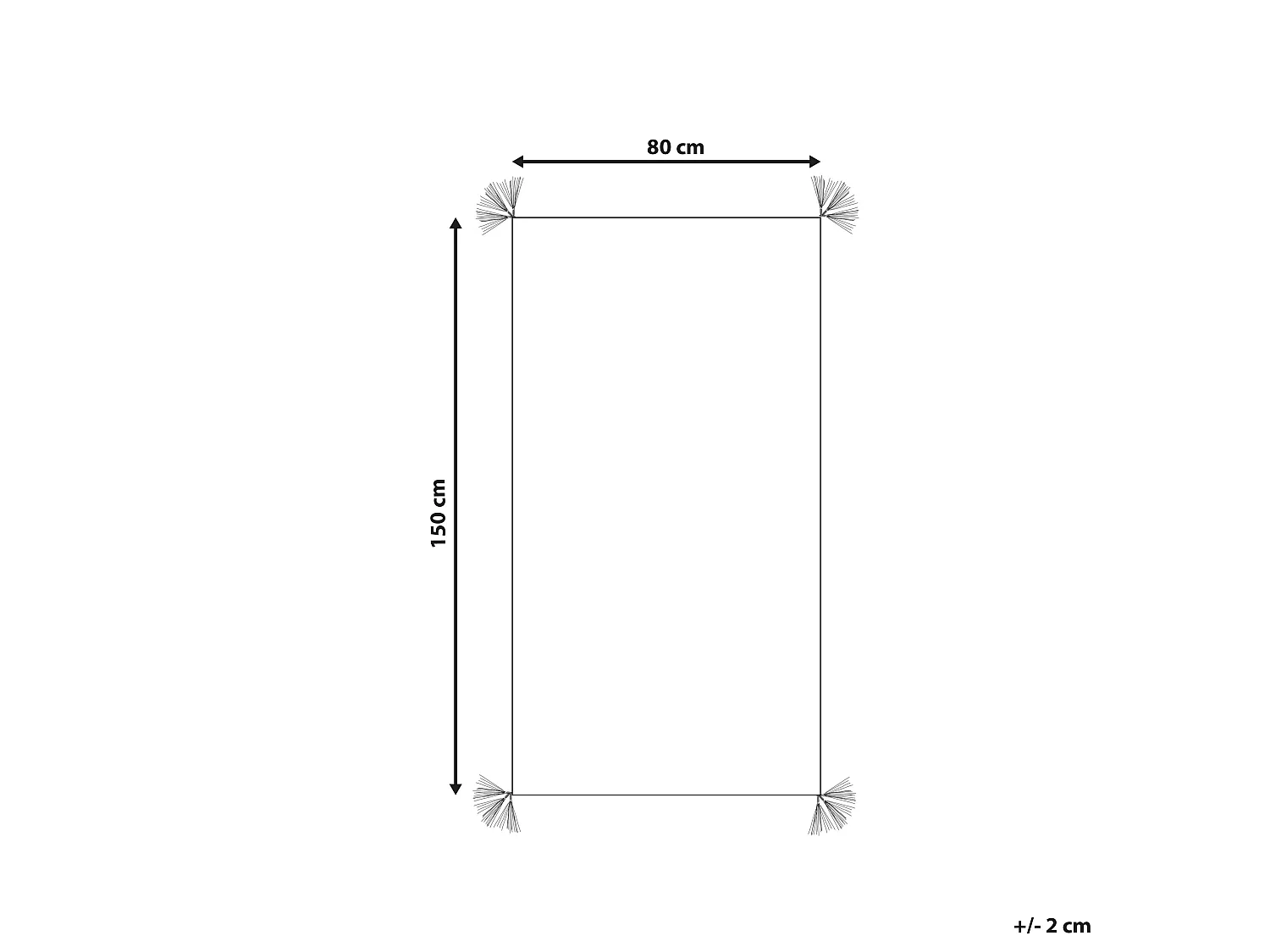 Tapis blanc 80 x 150 cm KARTAL