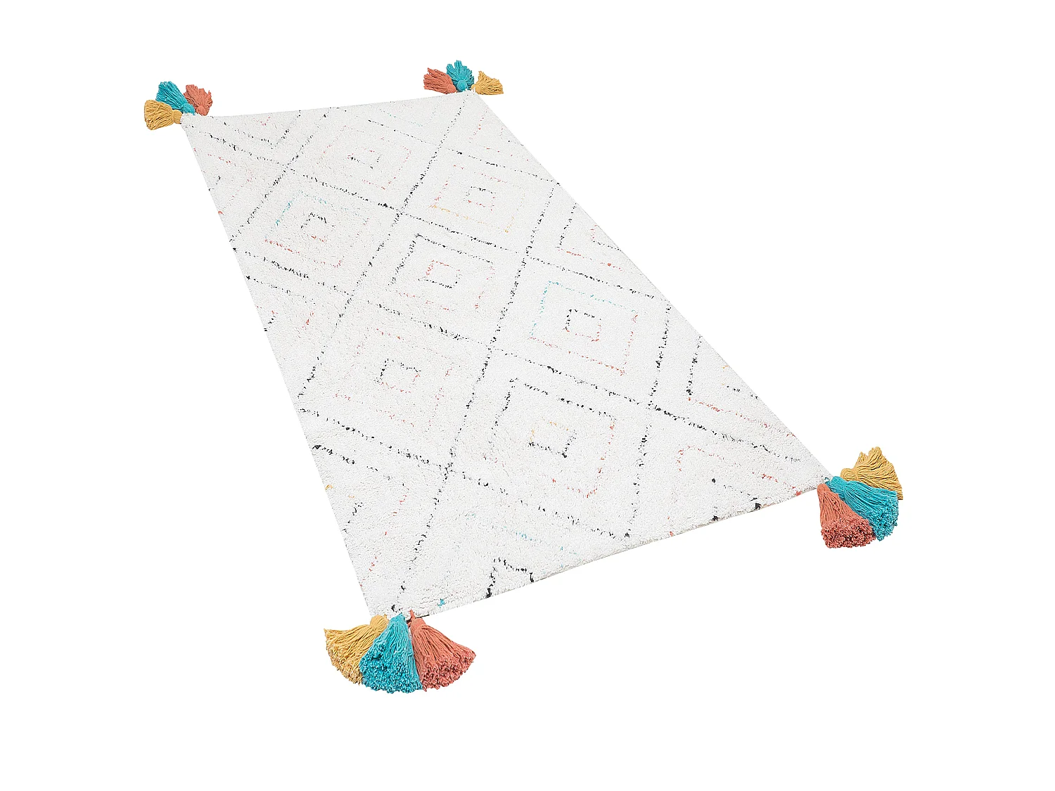 Tapis KARTAL Blanc 80 x 150 cm Coton