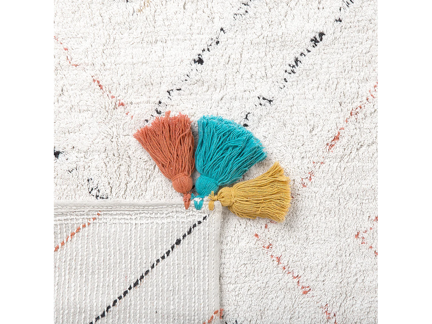 Tapis KARTAL Blanc 80 x 150 cm Coton