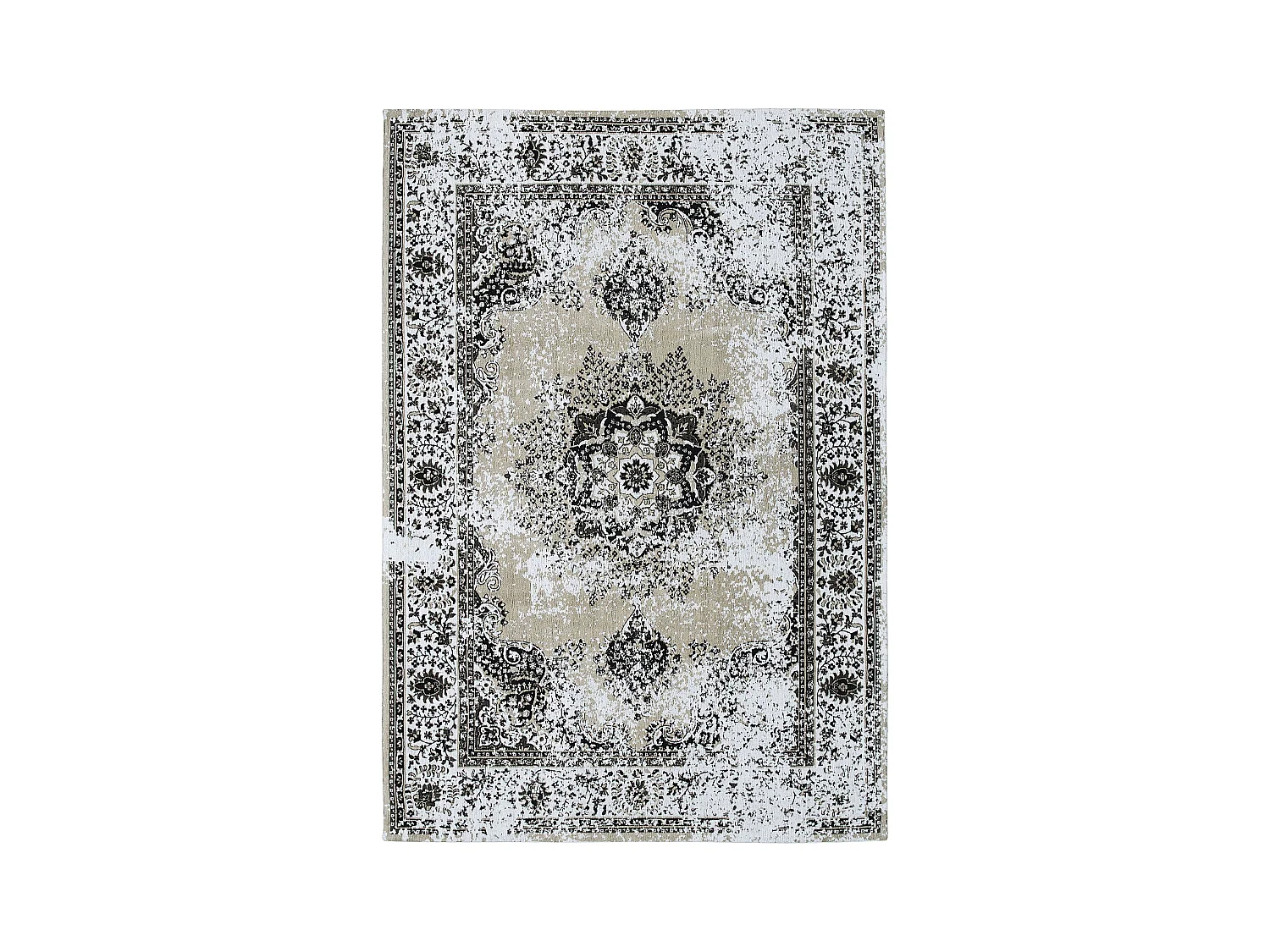 Vloerkleed katoen beige/grijs 160 x 230 cm ALMUS