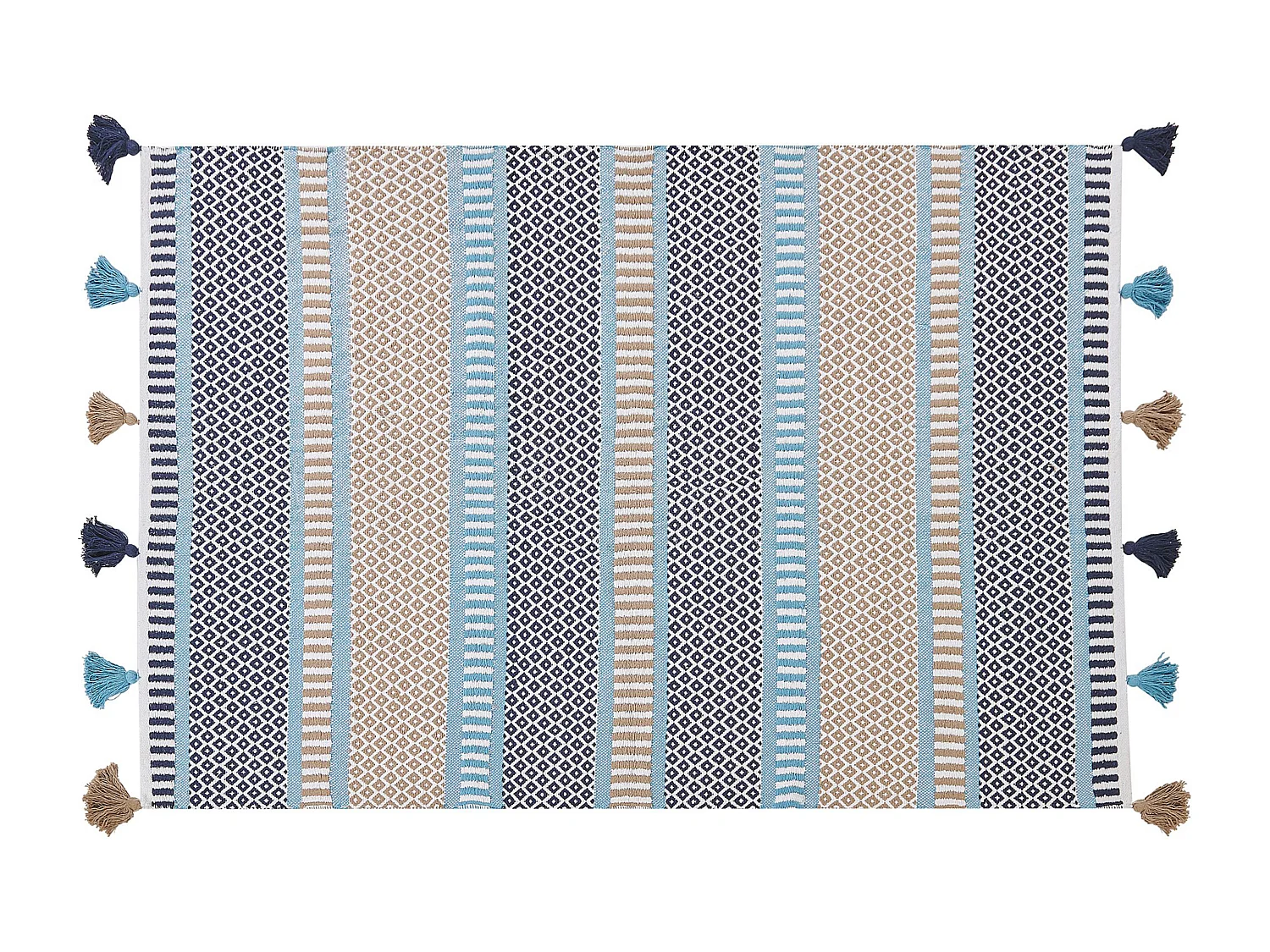 Tapis MARMARA Bleu 160 x 230 cm Coton