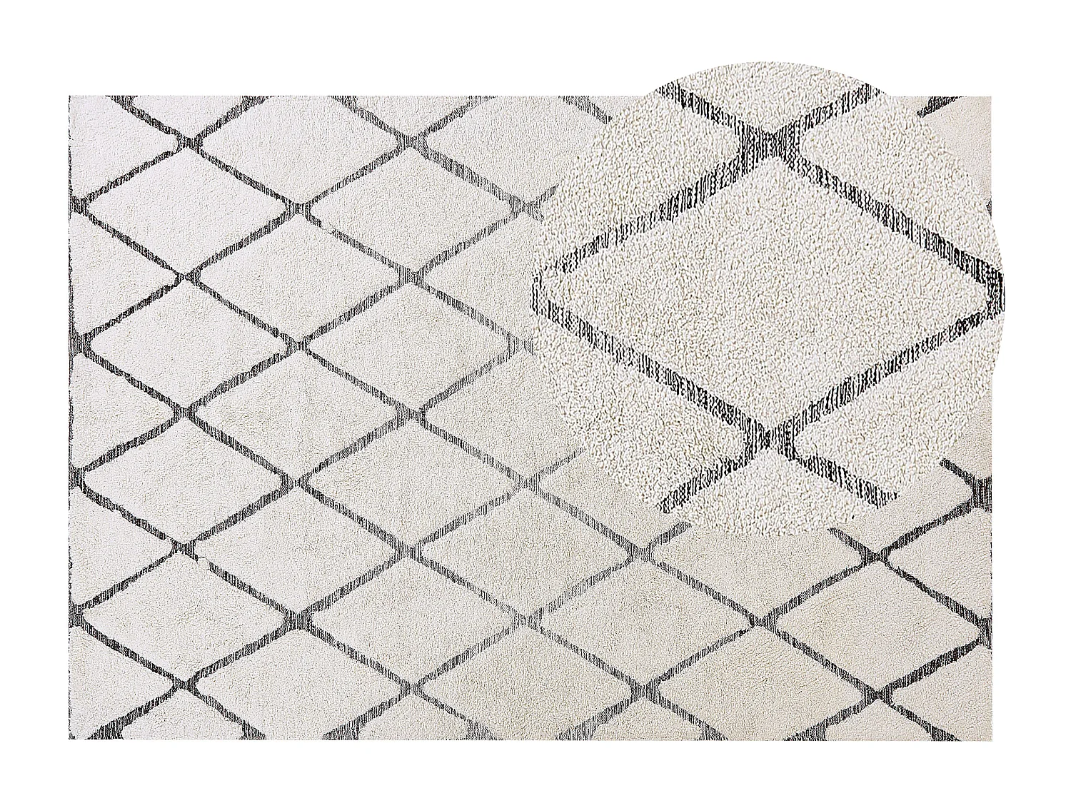 Tapis PENDIK Beige clair 160 x 230 cm Coton