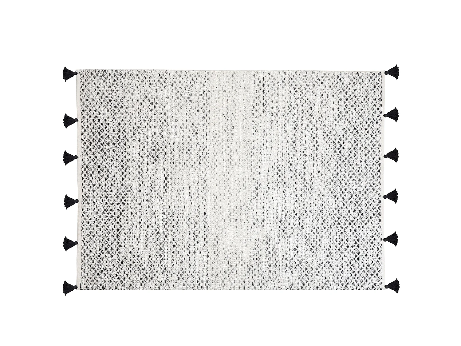 Tapete branco e preto 140 x 200 cm GEMLIK