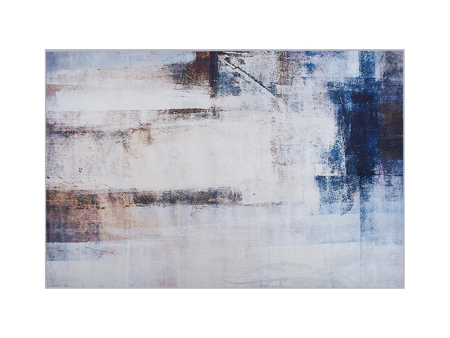 Teppich beige 140 x 200 cm Kurzflor TRABZON