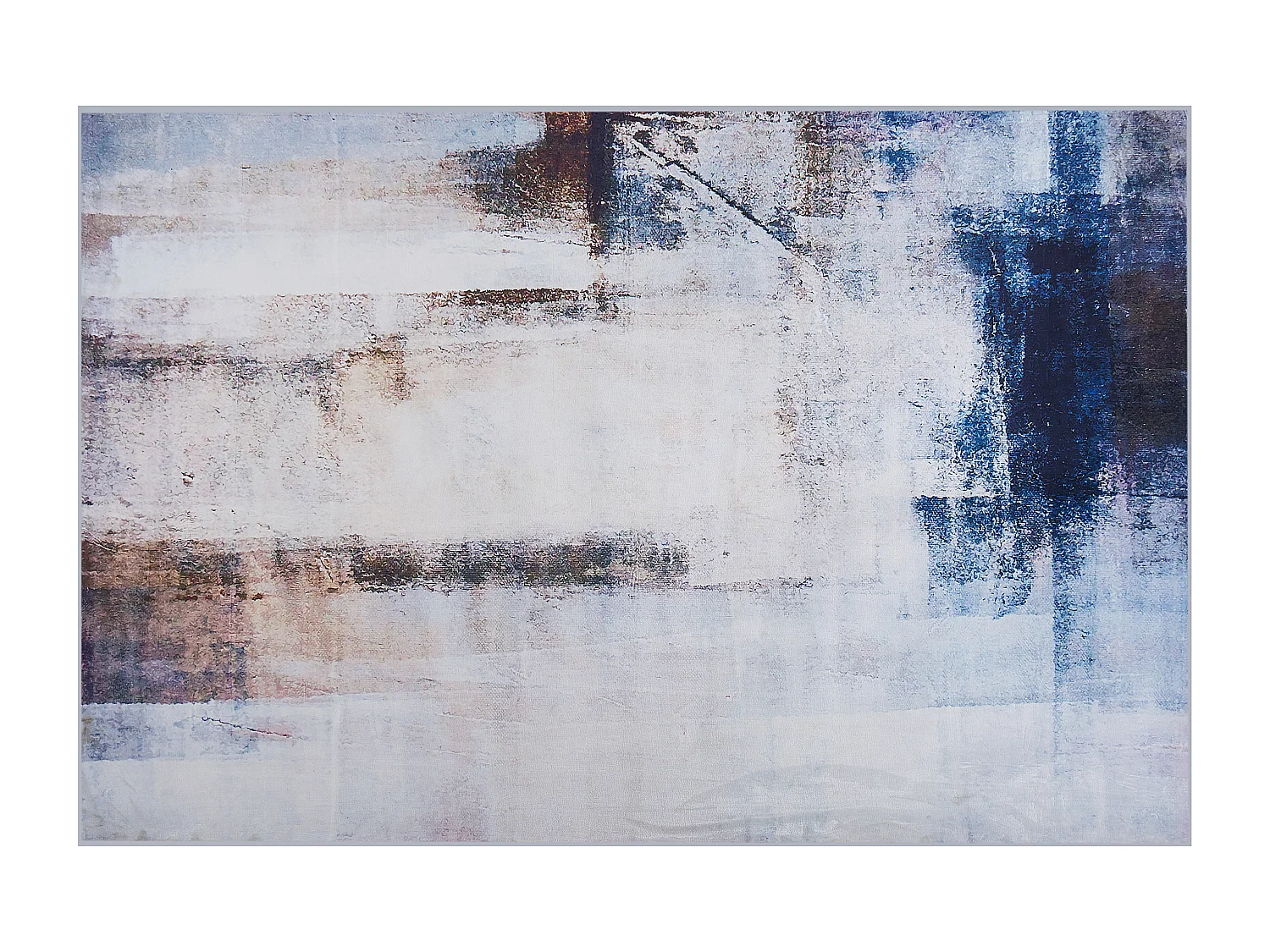 Teppich beige 140 x 200 cm Kurzflor TRABZON