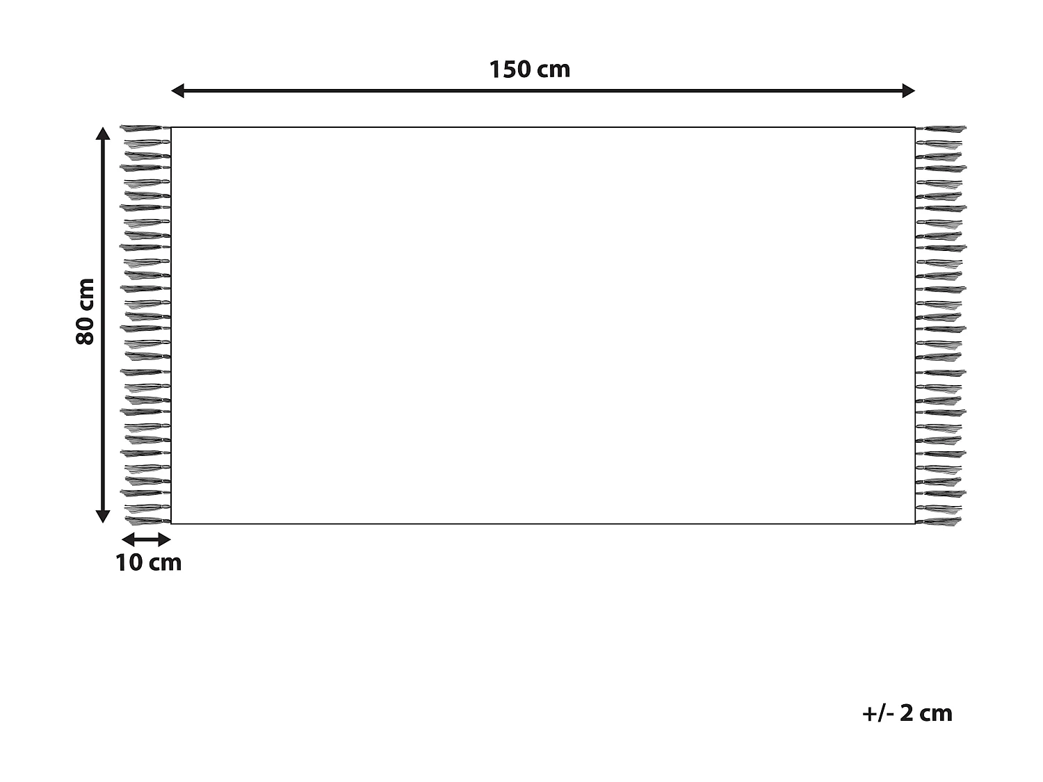 Tapis bleu/beige à motifs 80 x 150 MARMARA