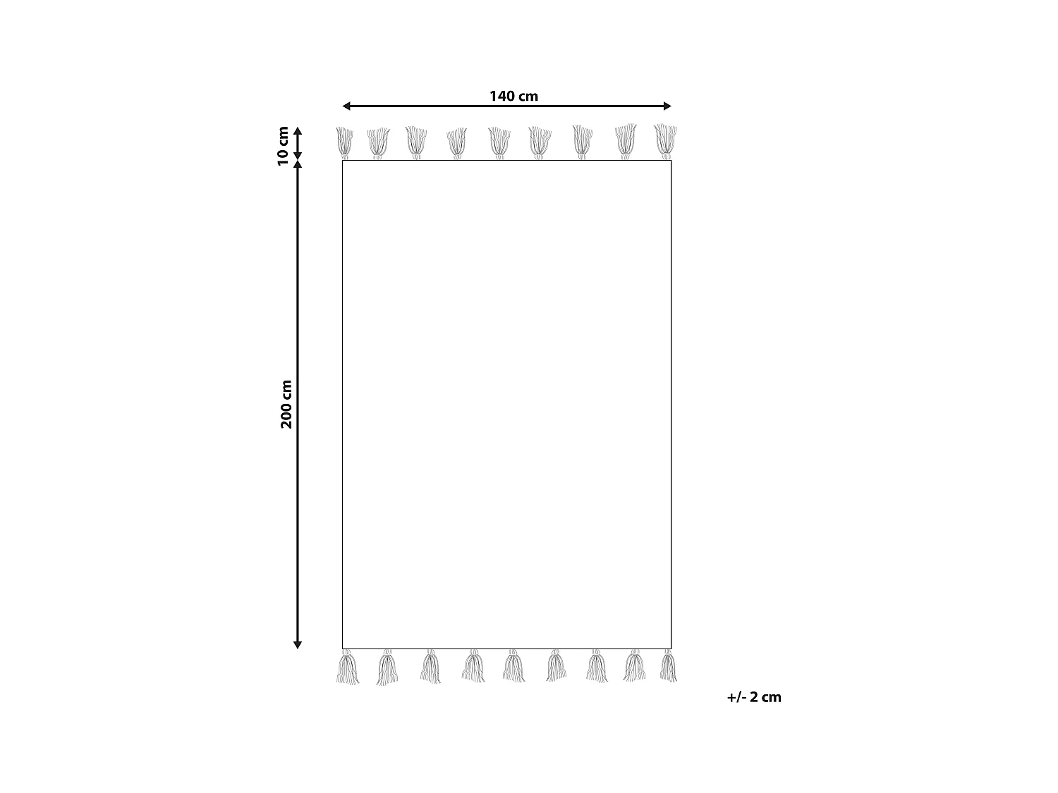 Vloerkleed katoen blauw/geel 140 x 200 cm MARMARA