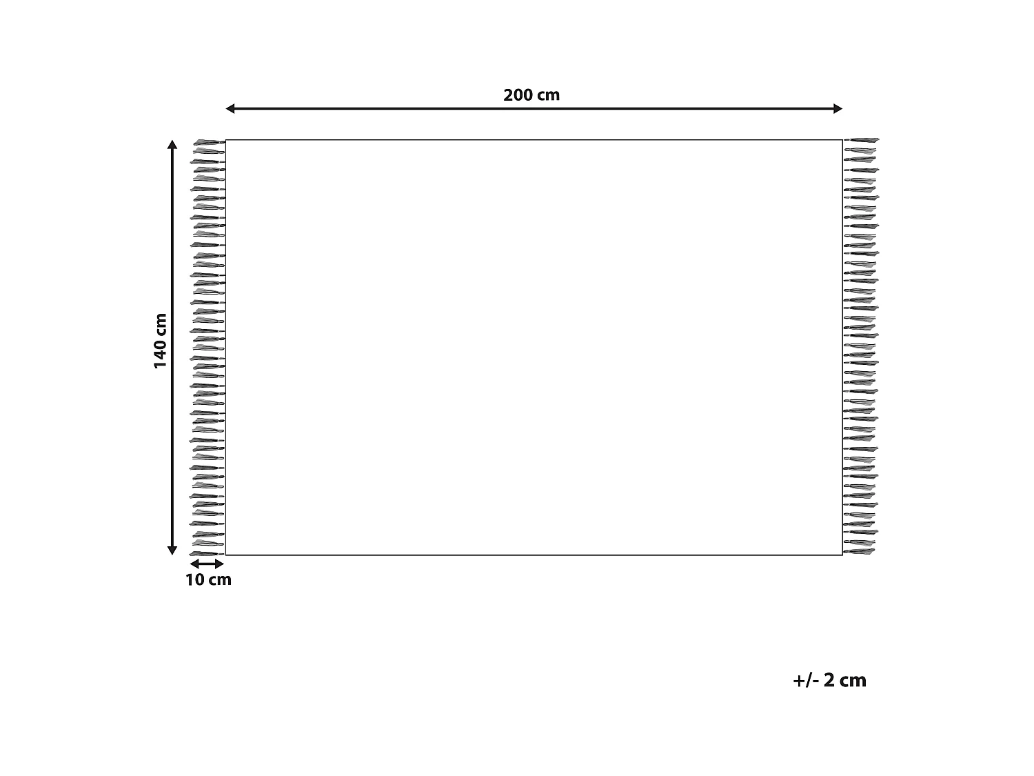 Vloerkleed katoen blauw/geel 140 x 200 cm MARMARA