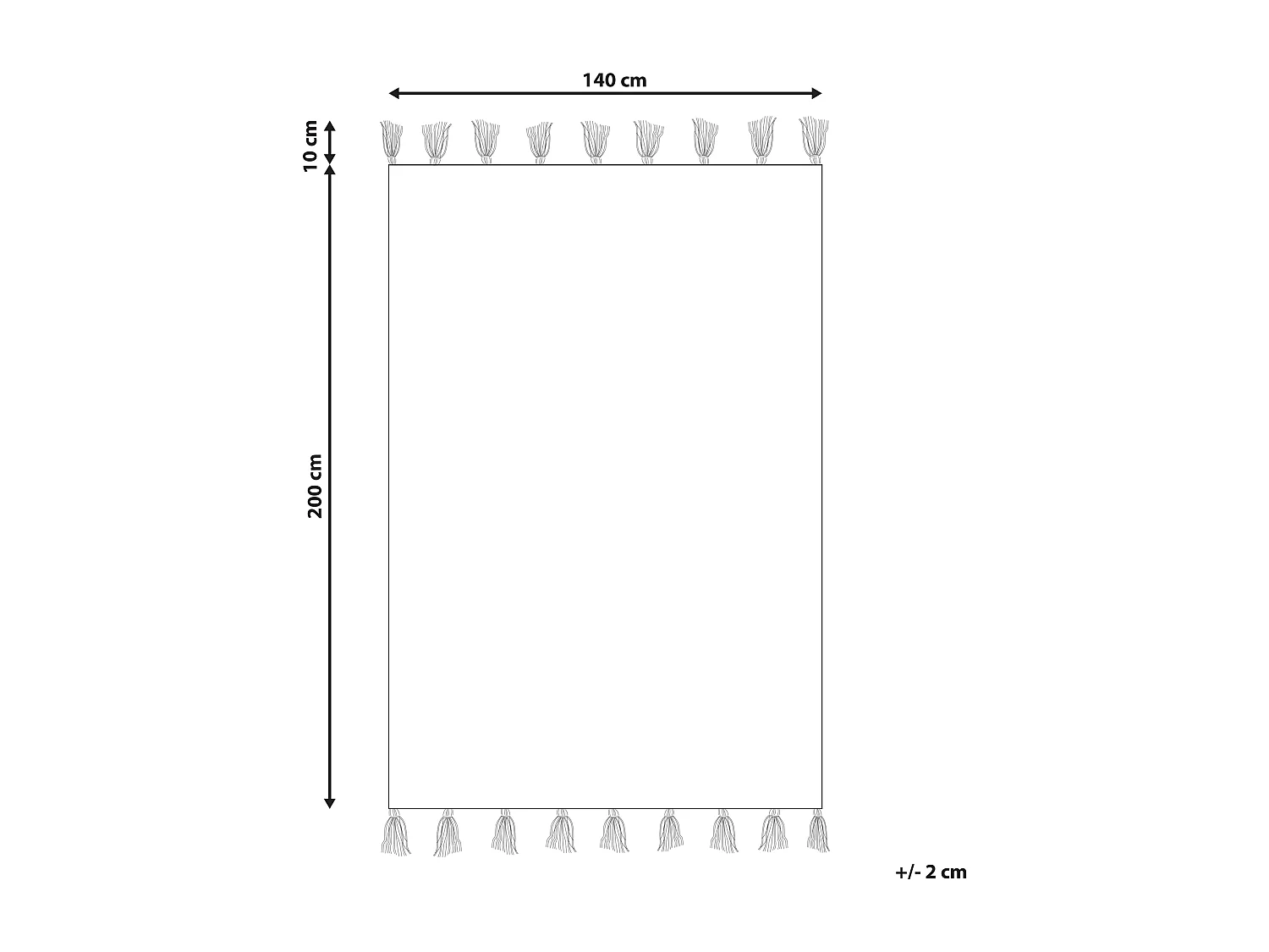 Tapis bleu/beige à motifs 140 x 200 MARMARA