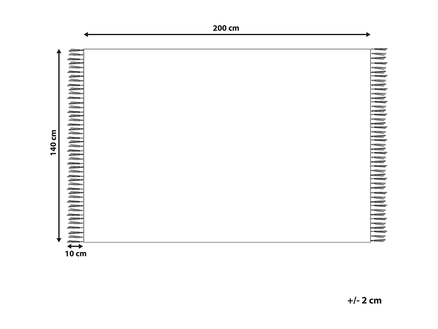 Vloerkleed katoen blauw/geel 140 x 200 cm MARMARA