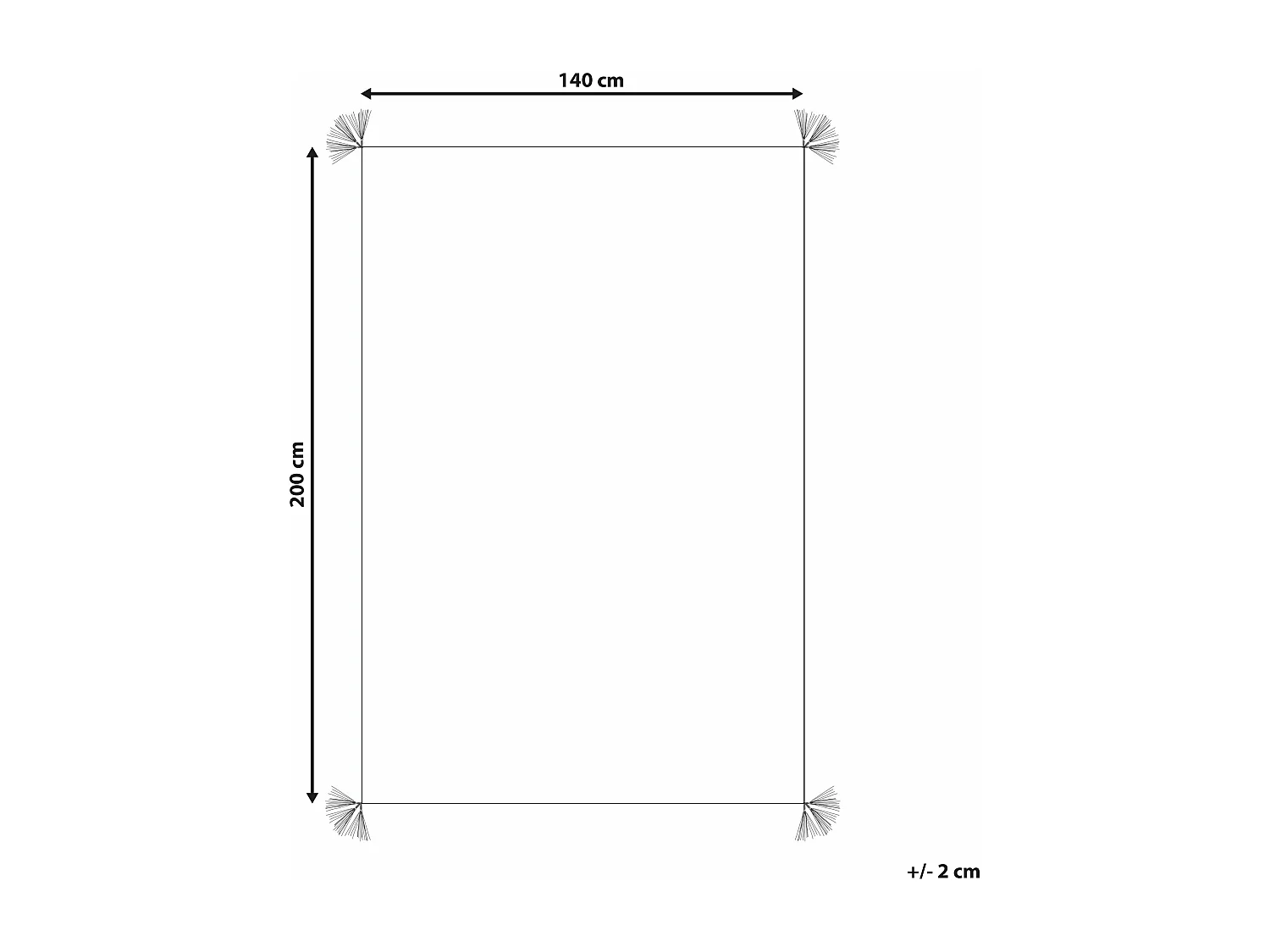 Teppich Baumwolle weiss 140 x 200 cm geometrisches Muster Shaggy KARTAL