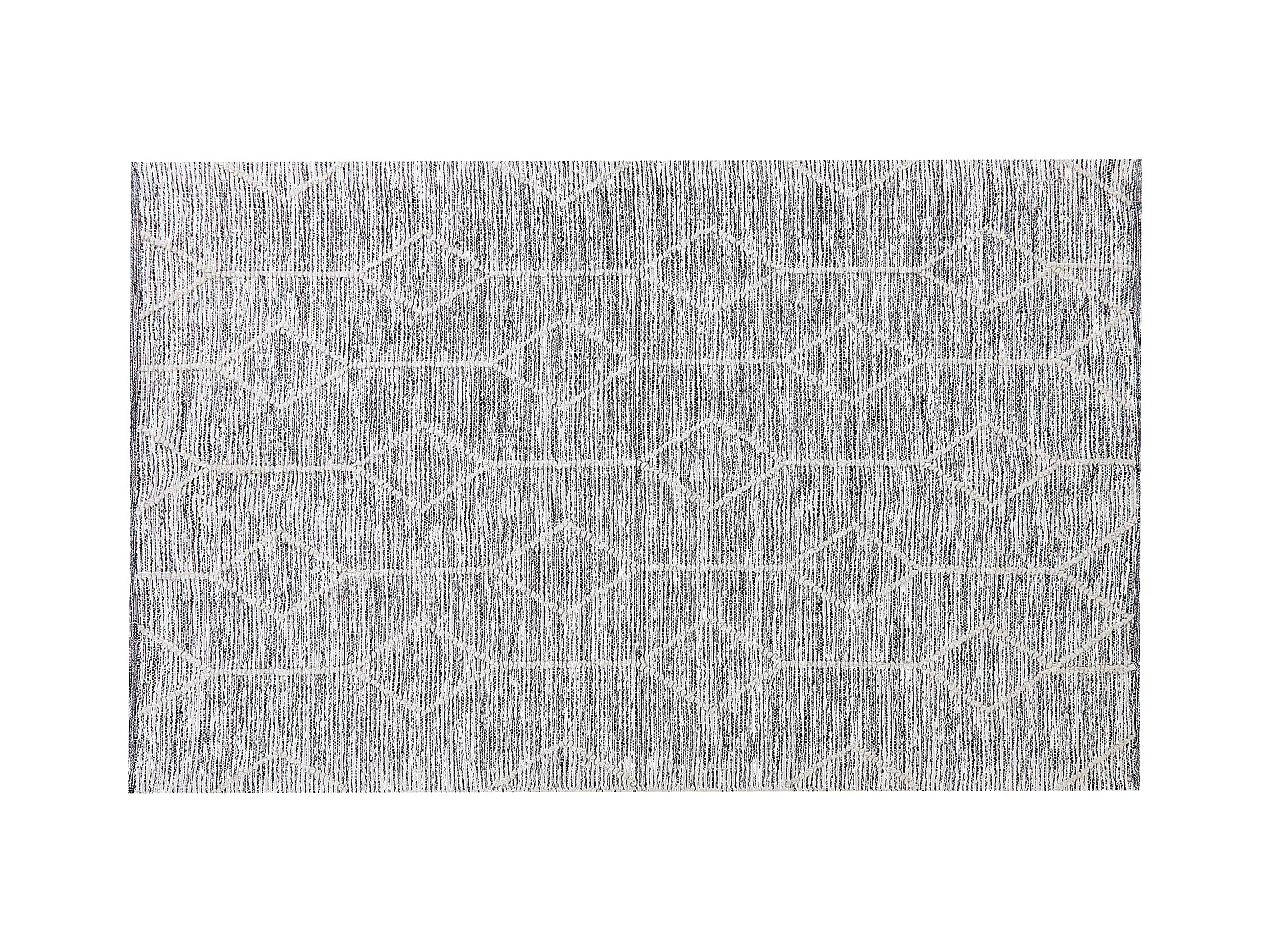 Vloerkleed katoen grijs 140 x 200 cm EDREMIT