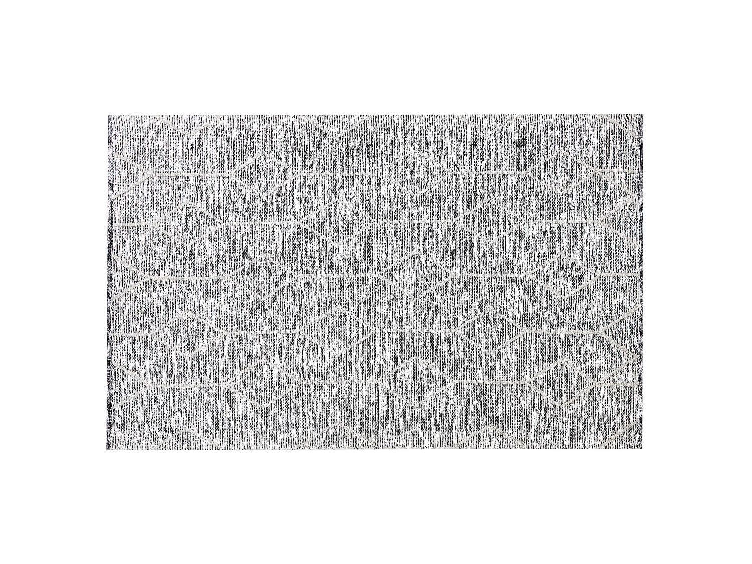 Alfombra de lana/algodón gris/beige 140 x 200 cm EDREMIT