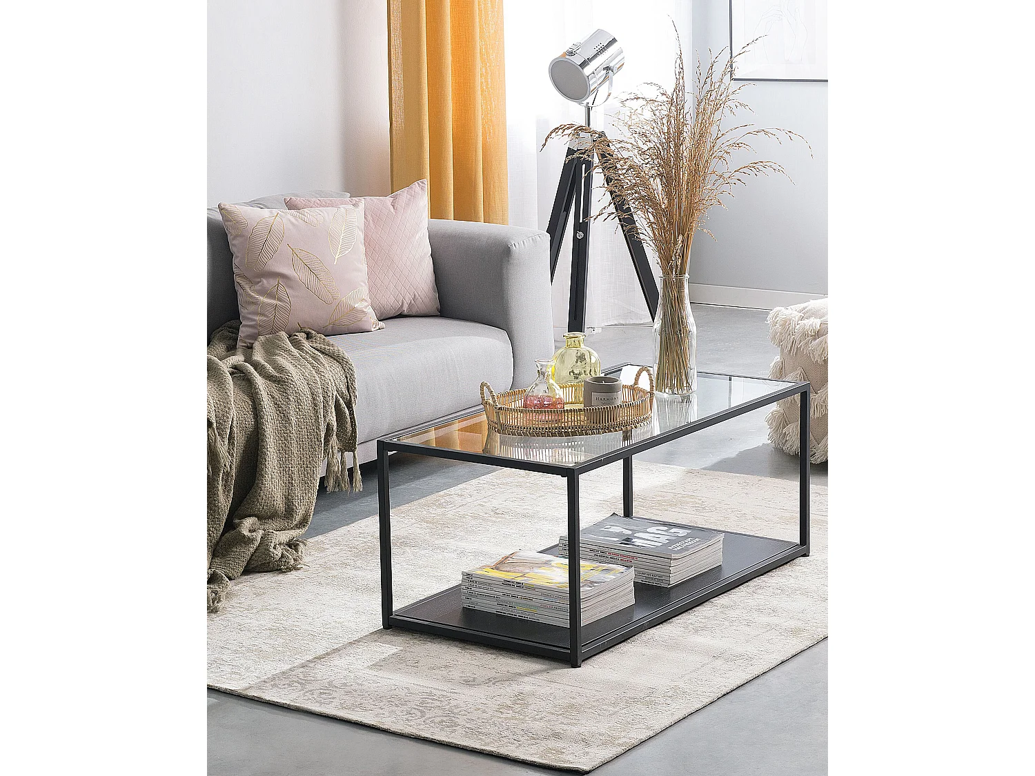 Area tappeto 140 x 200 cm beige BEYKOZ