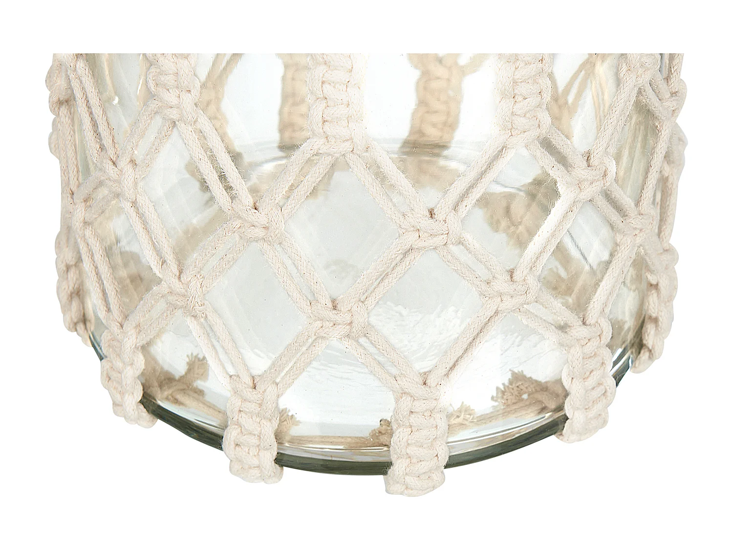 Lantaarn JALEBI Stof 28 cm Gebroken wit