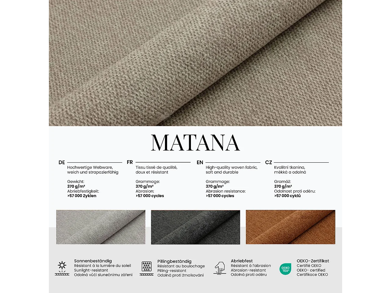 Lit boxspring - Dureté H4 + Topper T25 - Gris clair Tissu texturé - 160x200 - ERNI