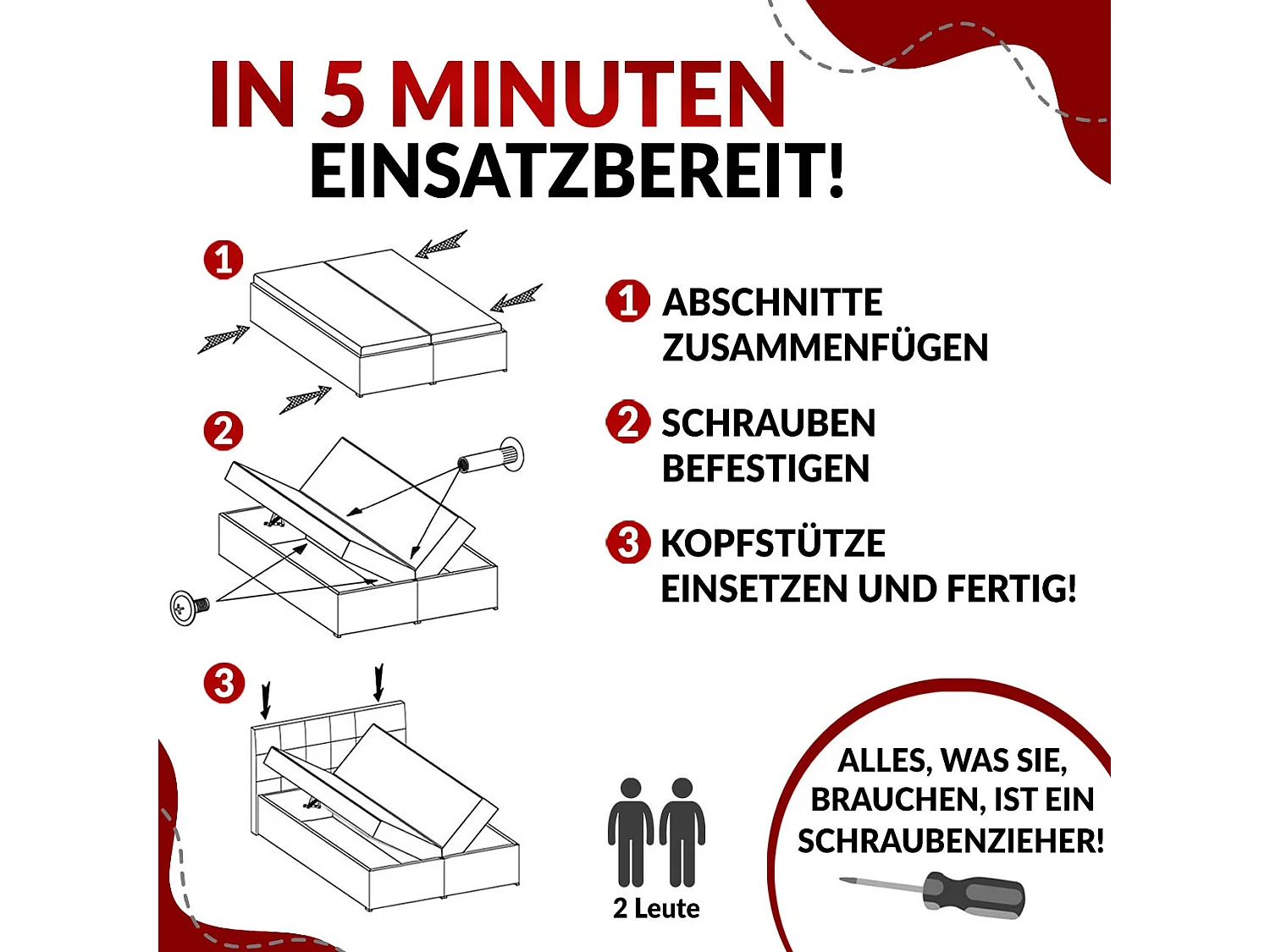 Boxspringbett NIRA - dekorativ kopfteil, Bettkästen und Multipocket-Matratze, Doppelbett für Schlafzimmer - 140x200 cm - H3 - Braun Velvet