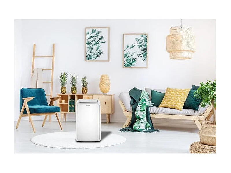 Climatiseur OCEANIC reversible mobile - monobloc - 3530 W - 12000 BTU - Chaud/Froid - Programmable - Classe energetique A