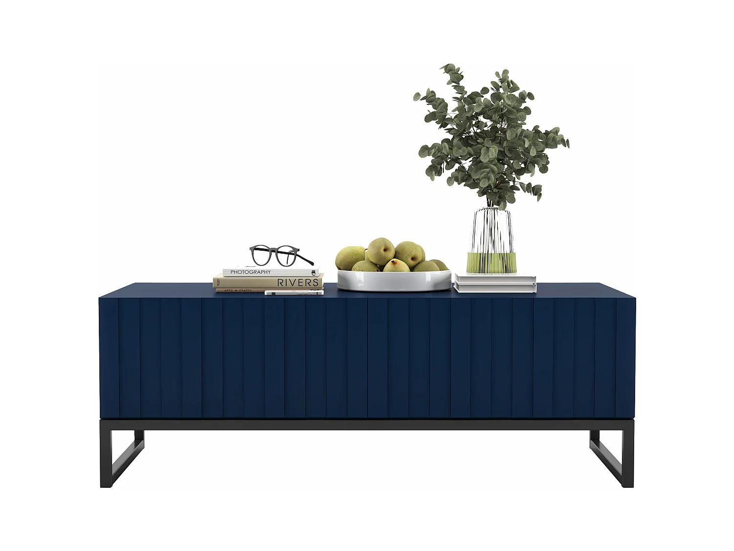 Stolik kawowy TAL 3D 110x54cm granatowy mat