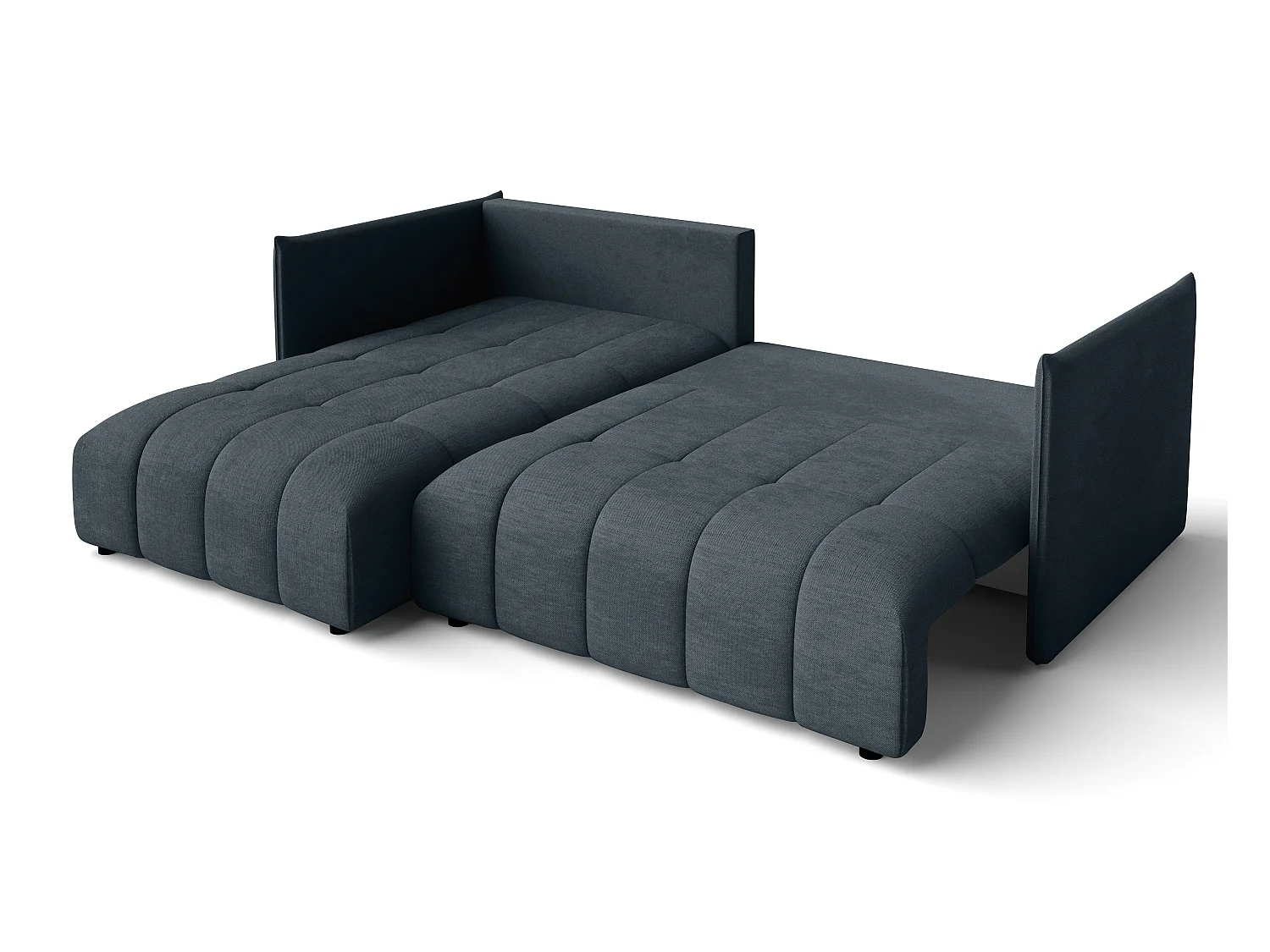 AX LIVING Hoekbank L vorm Gaziante 245 cm in Grijs met Bedfunctie