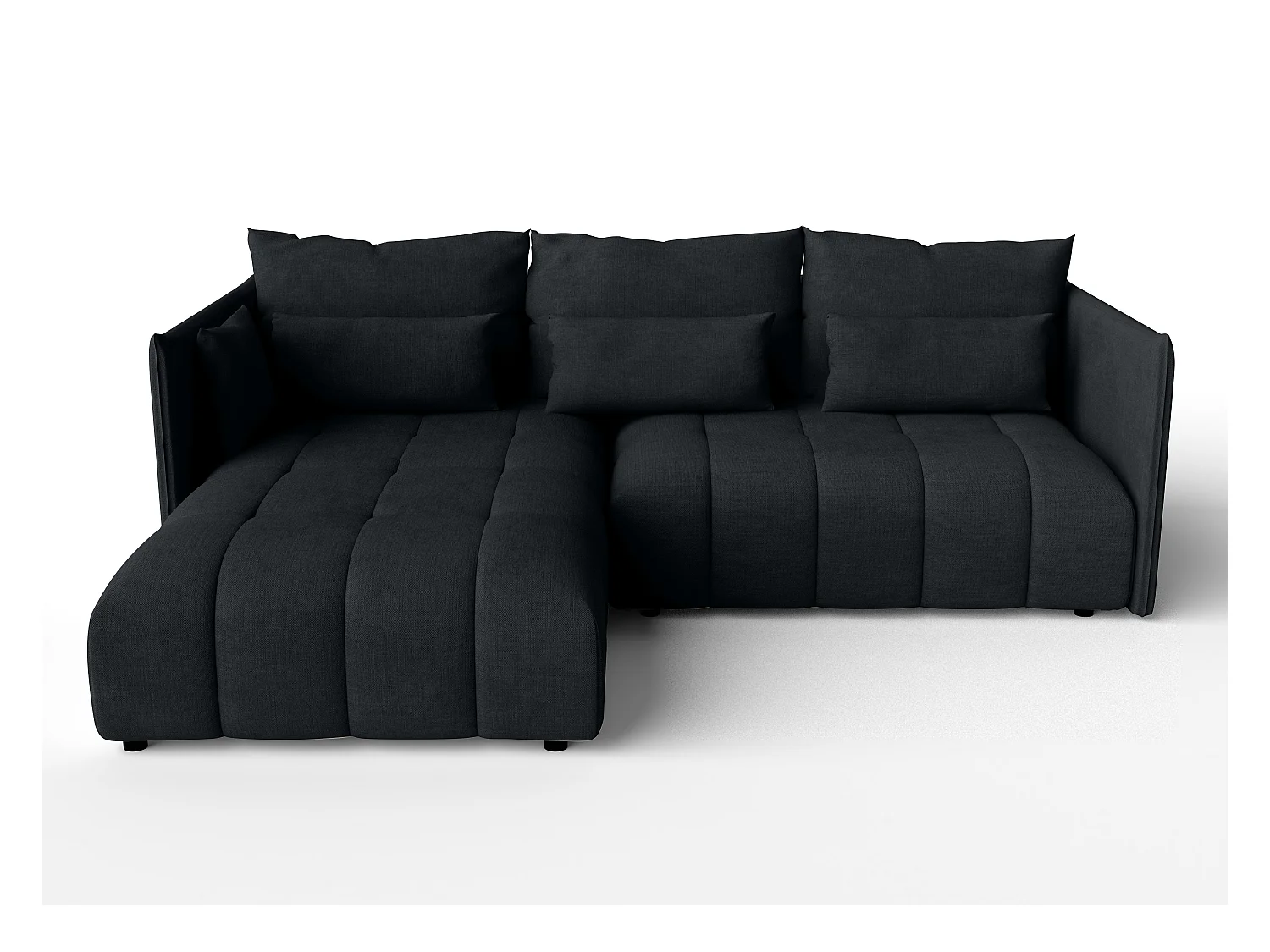 AX LIVING Gaziante Eckschlafcouch mit Bettkasten 245 cm anthrazit